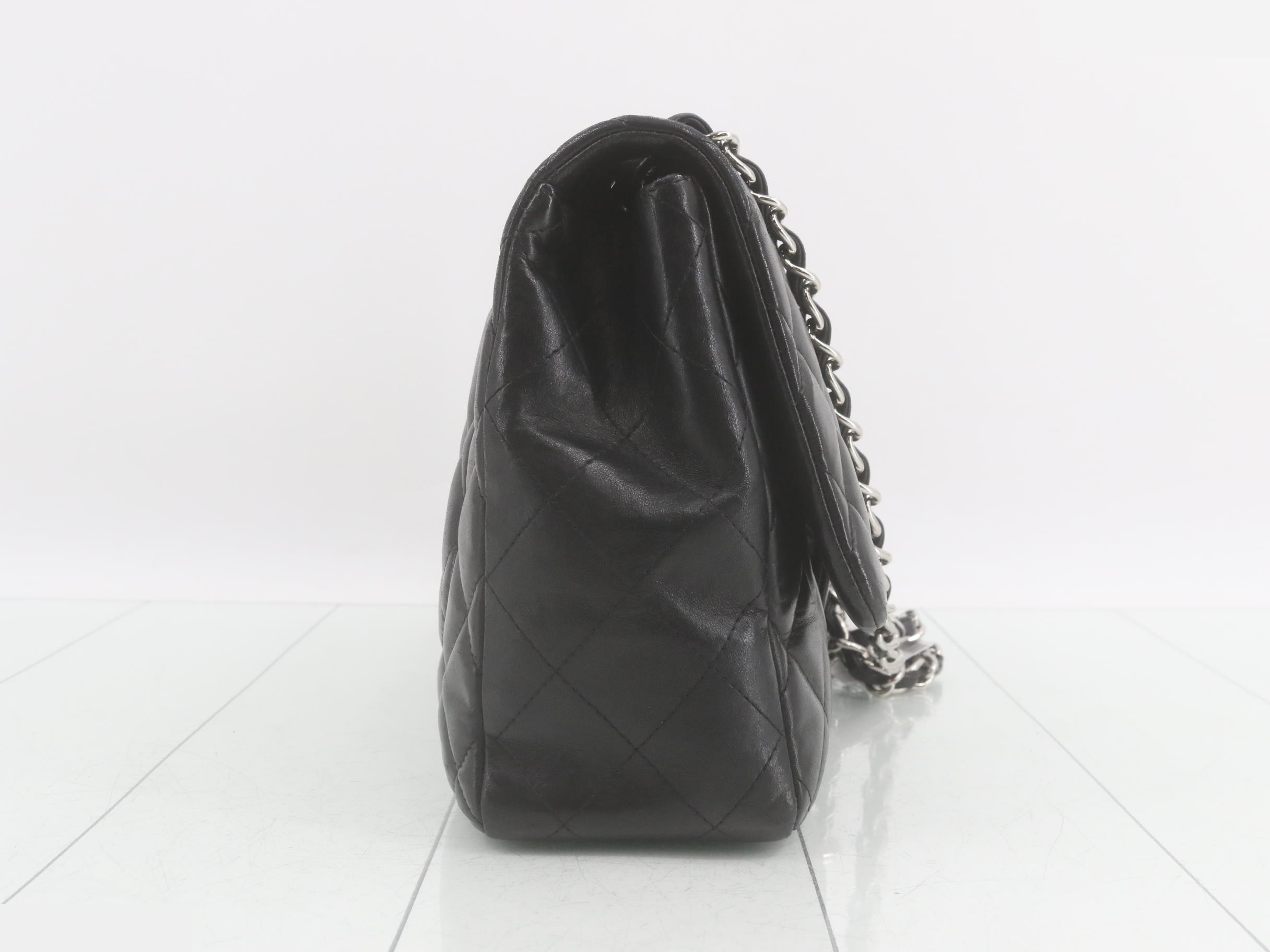 Large Matelassé 30 Lambskin Double Chain Shoulder Bag — view 4