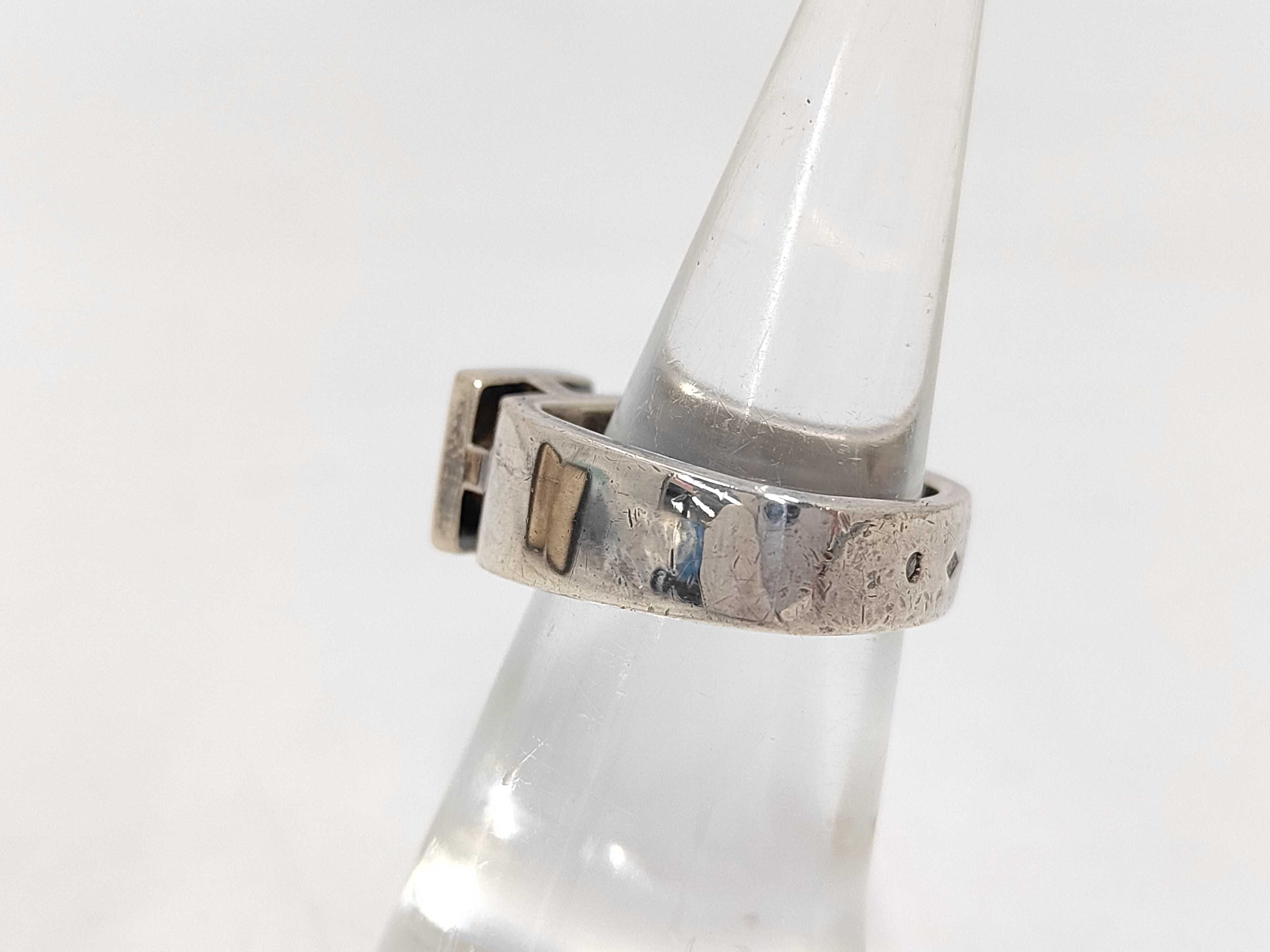 Citrine Square Cut Sterling Silver Ring — view 2