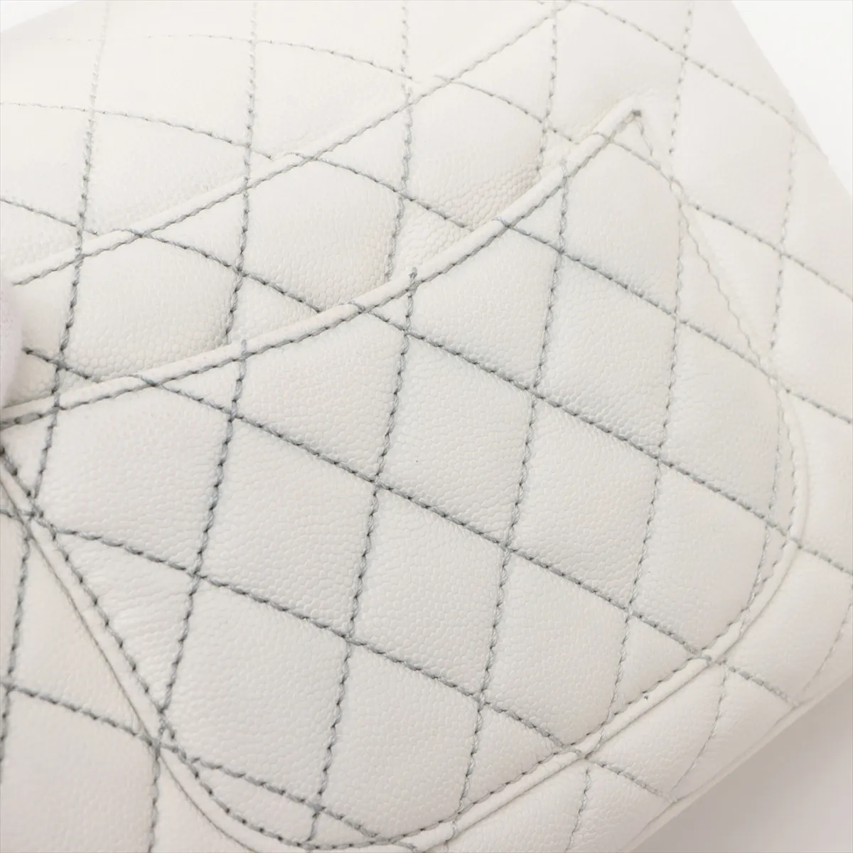 Coco Handle 24 XS Caviar Skin 2WAY Handbag White Gold Hardware GJL9JJT2 Random Plate A92990 — view 14