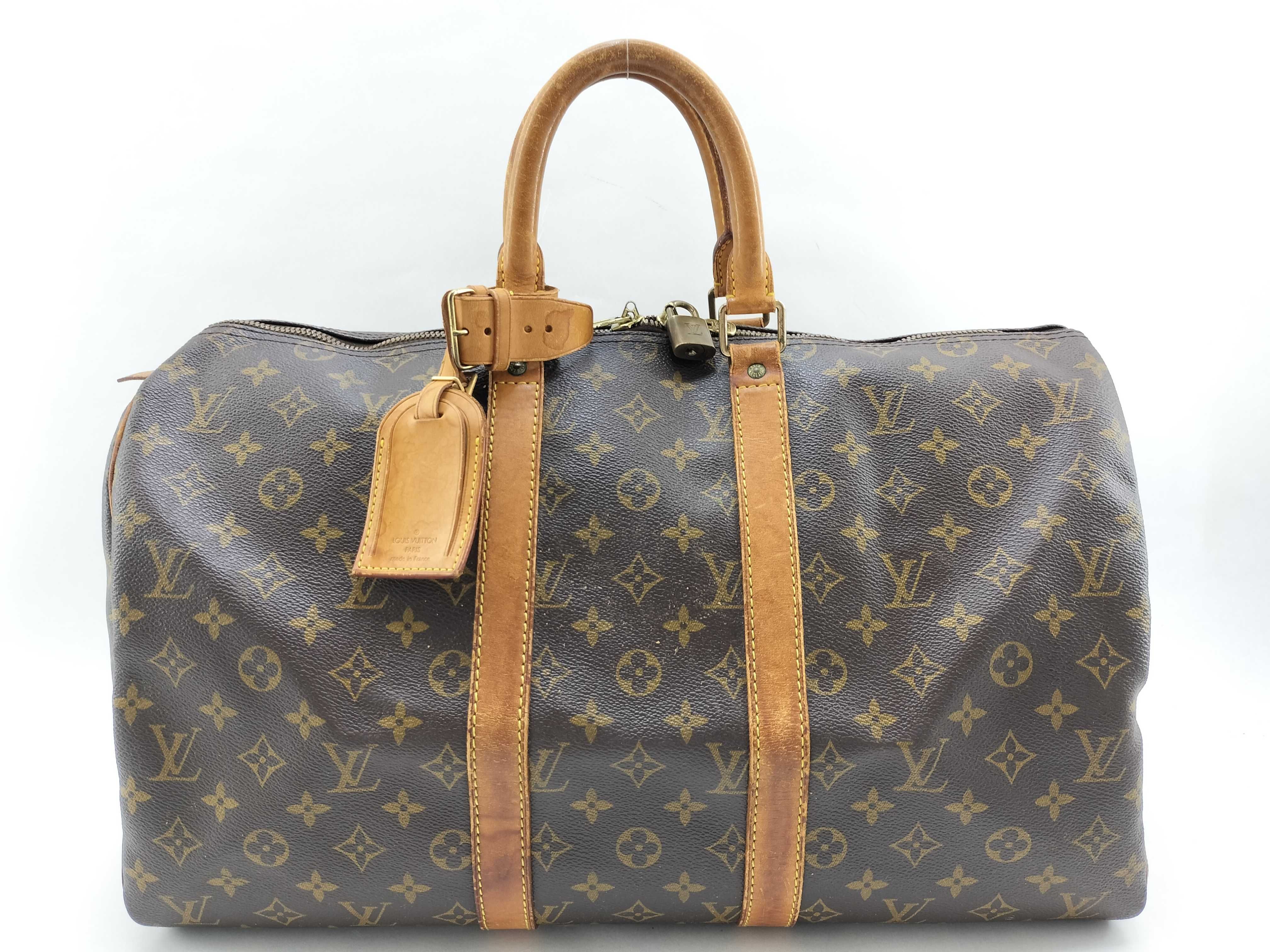 Monogram Vuitton Keepall Boston Bag