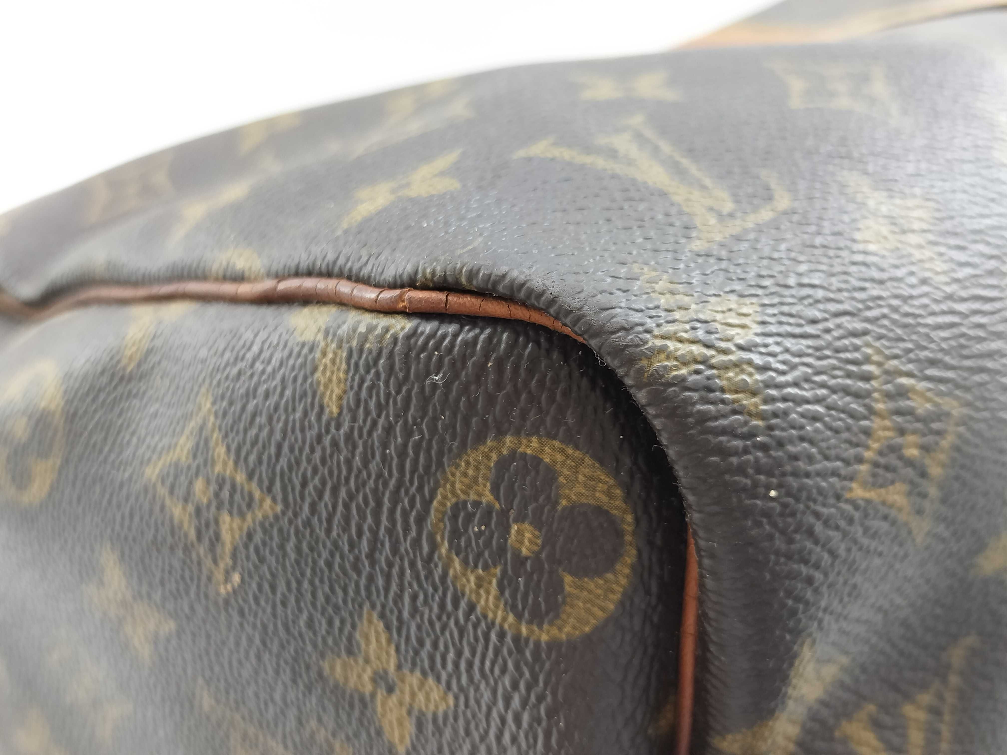 Monogram Vuitton Keepall Boston Bag — view 7