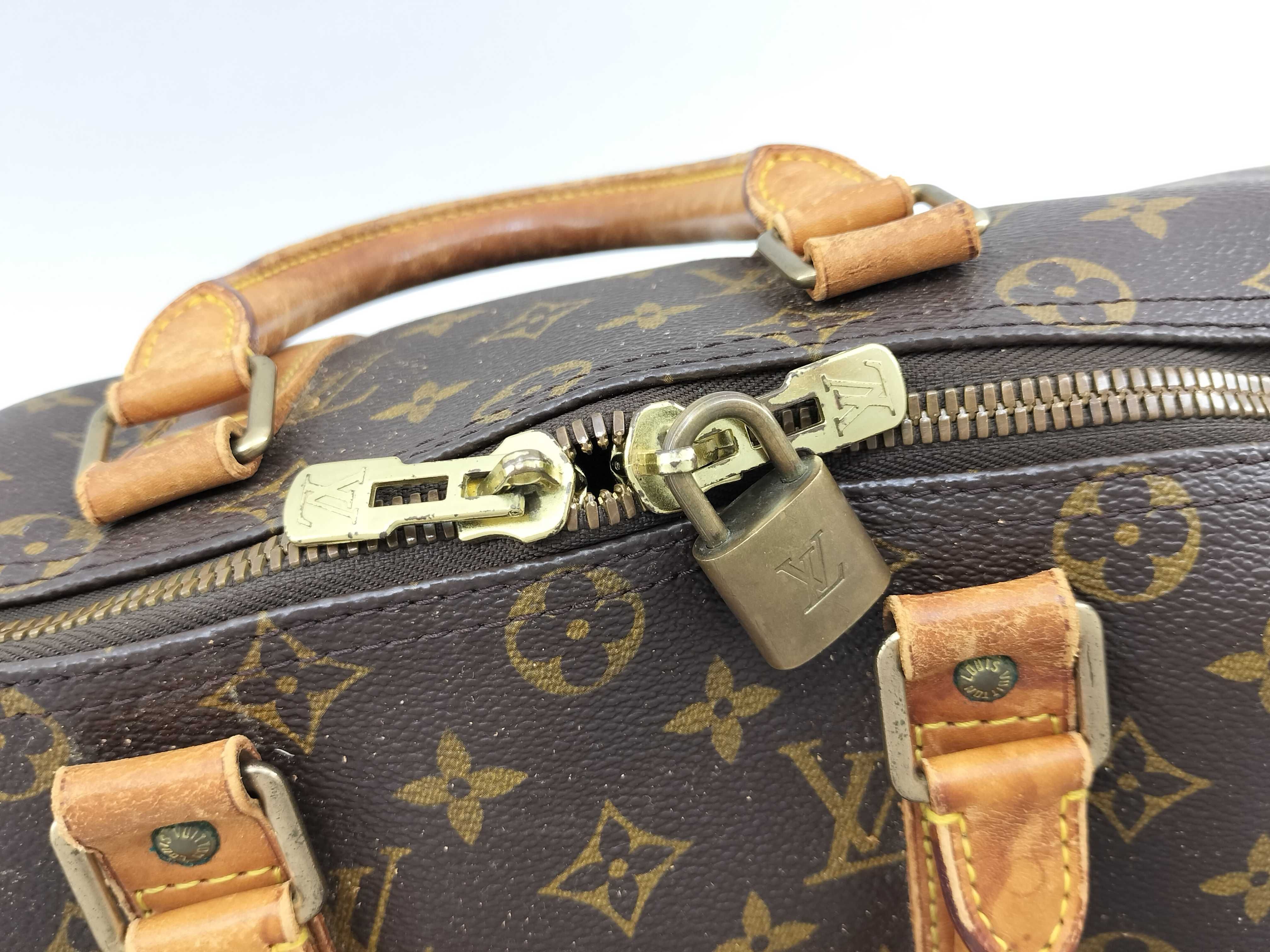 Monogram Vuitton Keepall Boston Bag — view 10