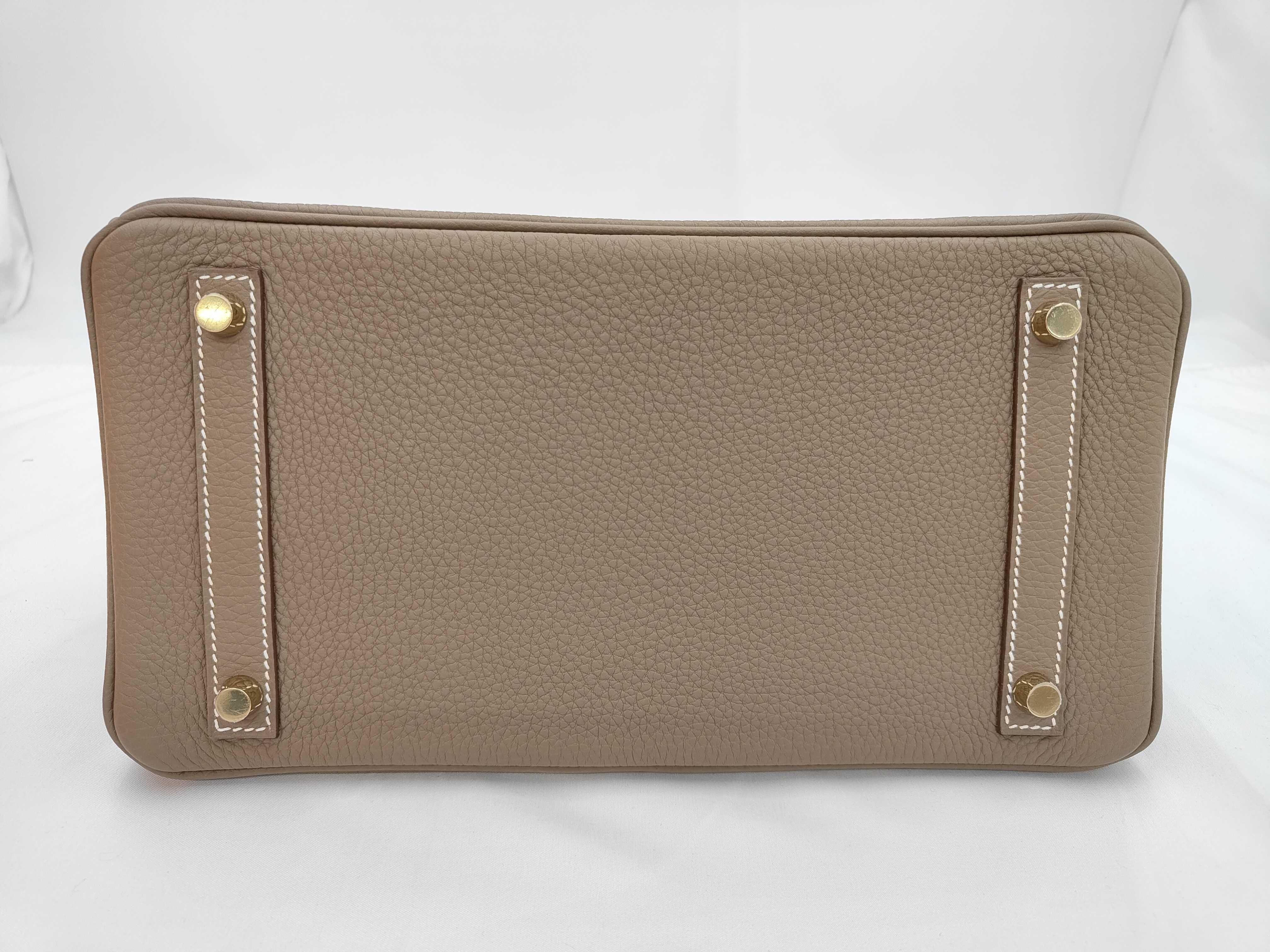 Birkin 30 Etoupe Togo Gold Hardware W Stamp Handbag — view 5
