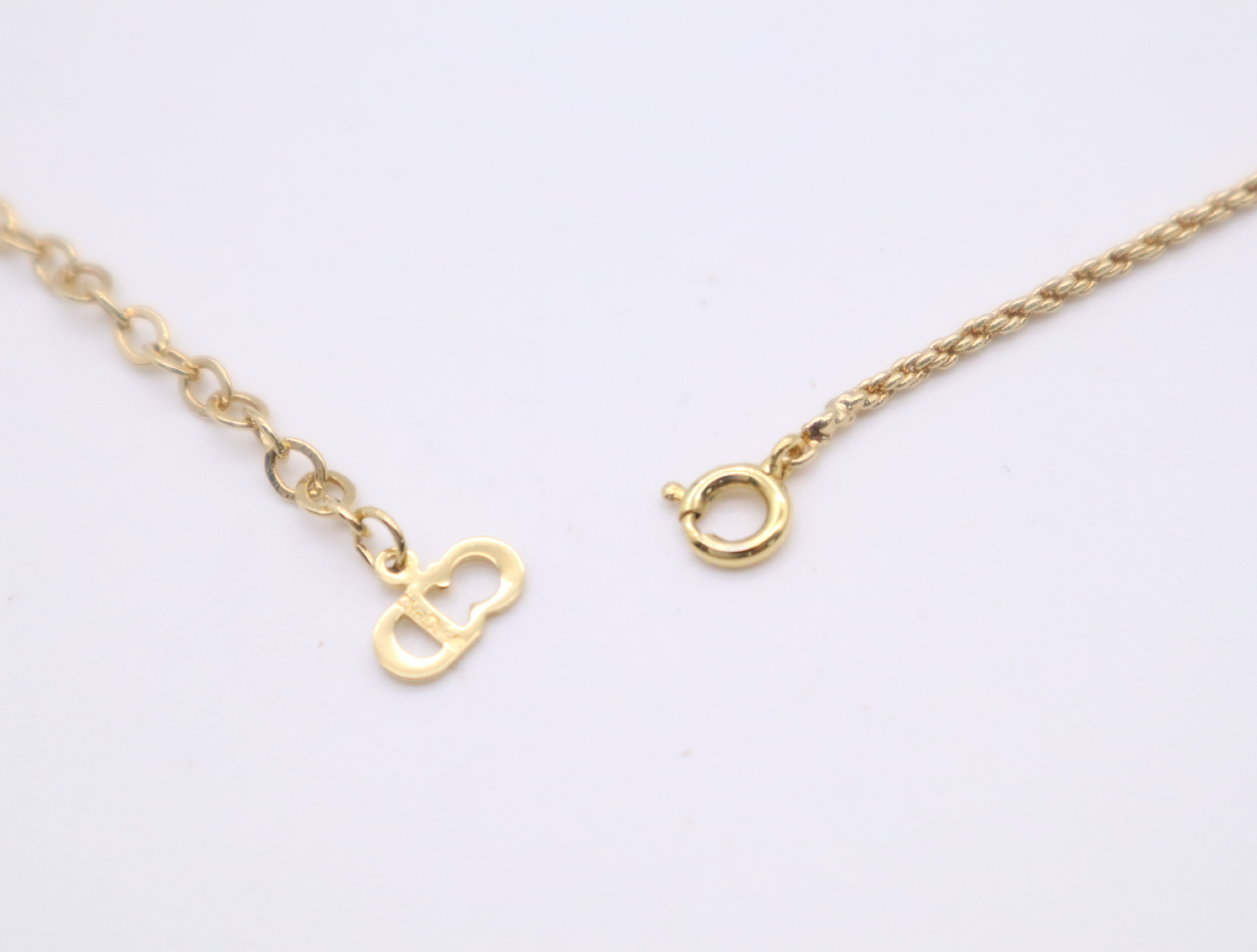 GPCD logo circle motif chain necklace, with box. — view 6