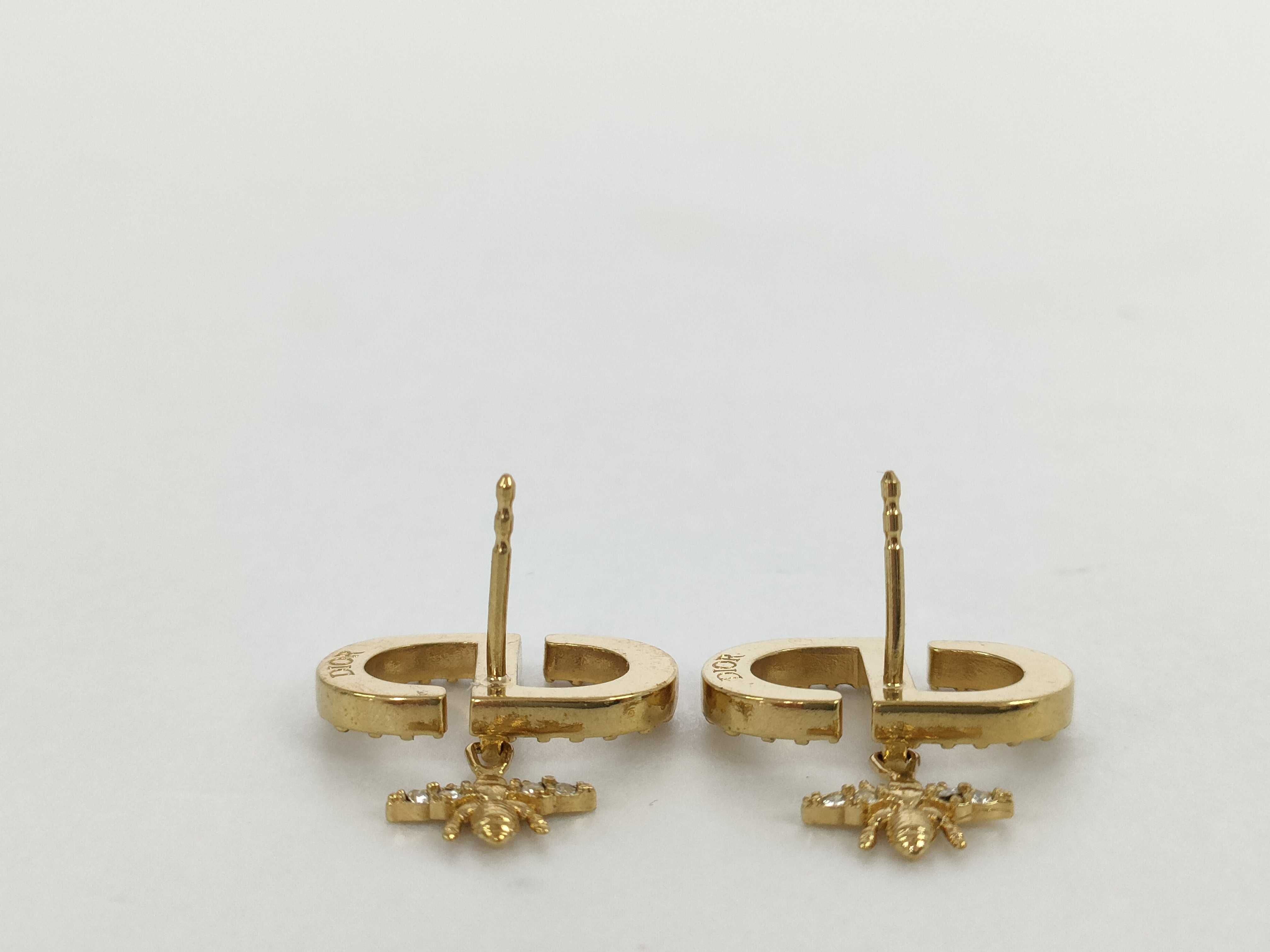 Faux Pearl Rhinestone Earrings — view 4
