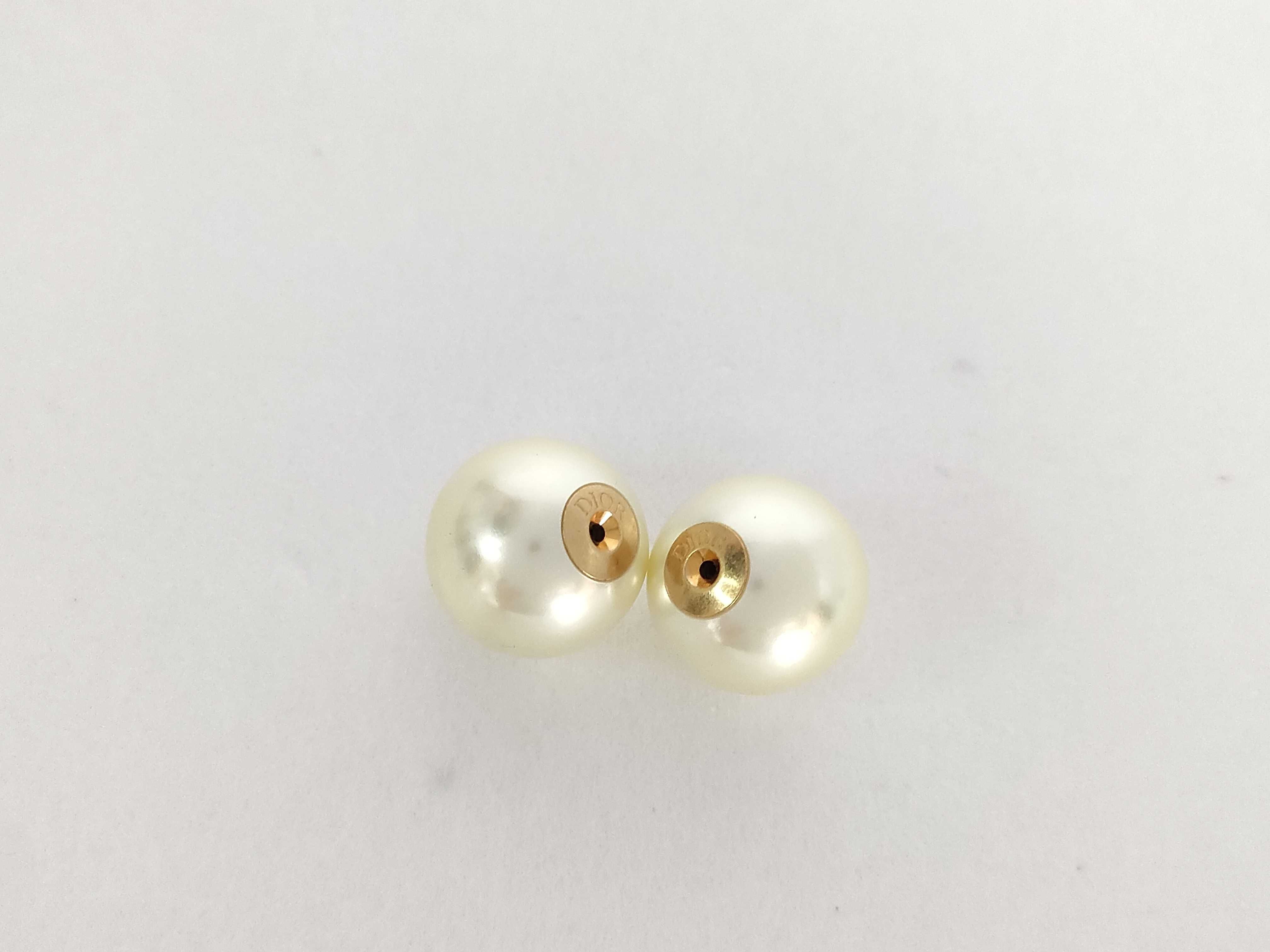 Faux Pearl Rhinestone Earrings — view 8