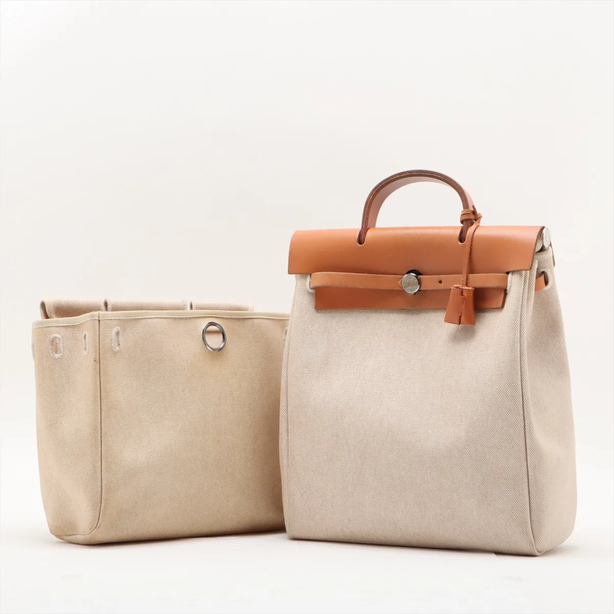 Ale Bag Ad PM Toile Ash x Vash Hunter Beige x Natural Silver Hardware E:2001 — view 10