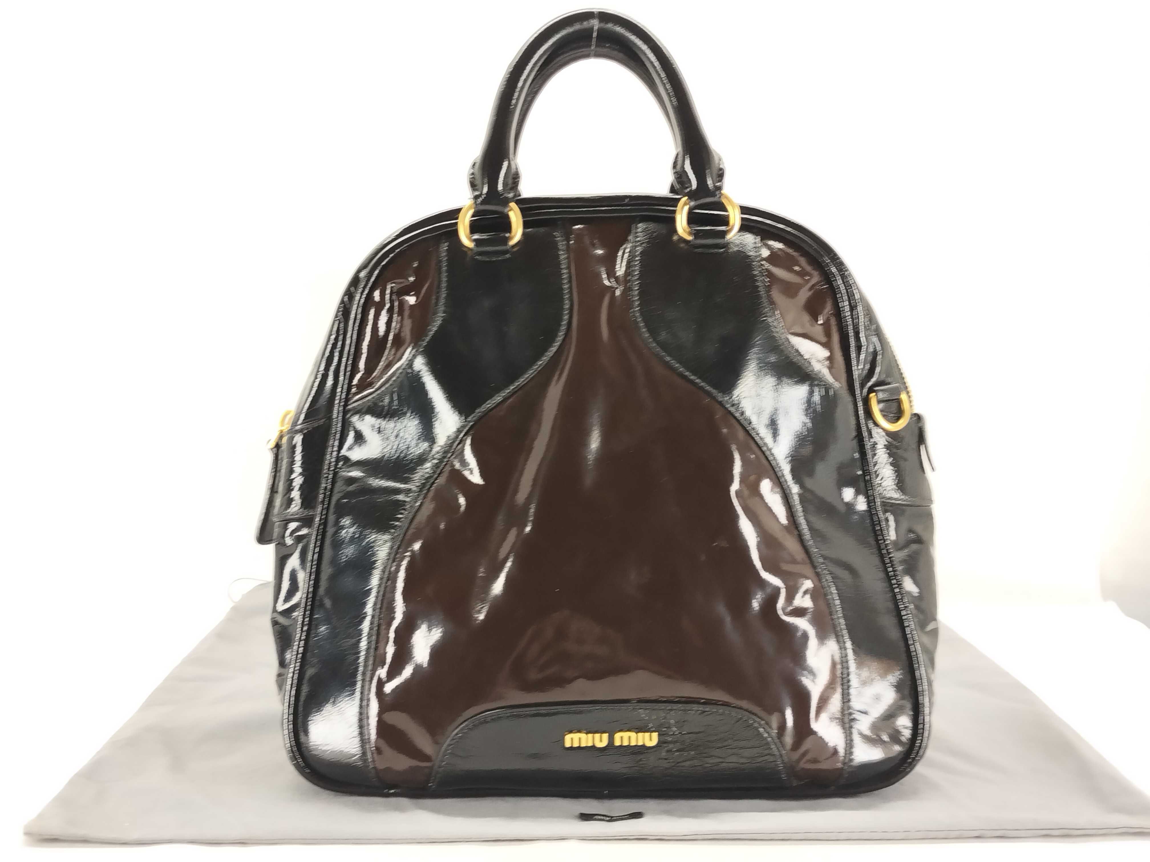 patent leather handbag