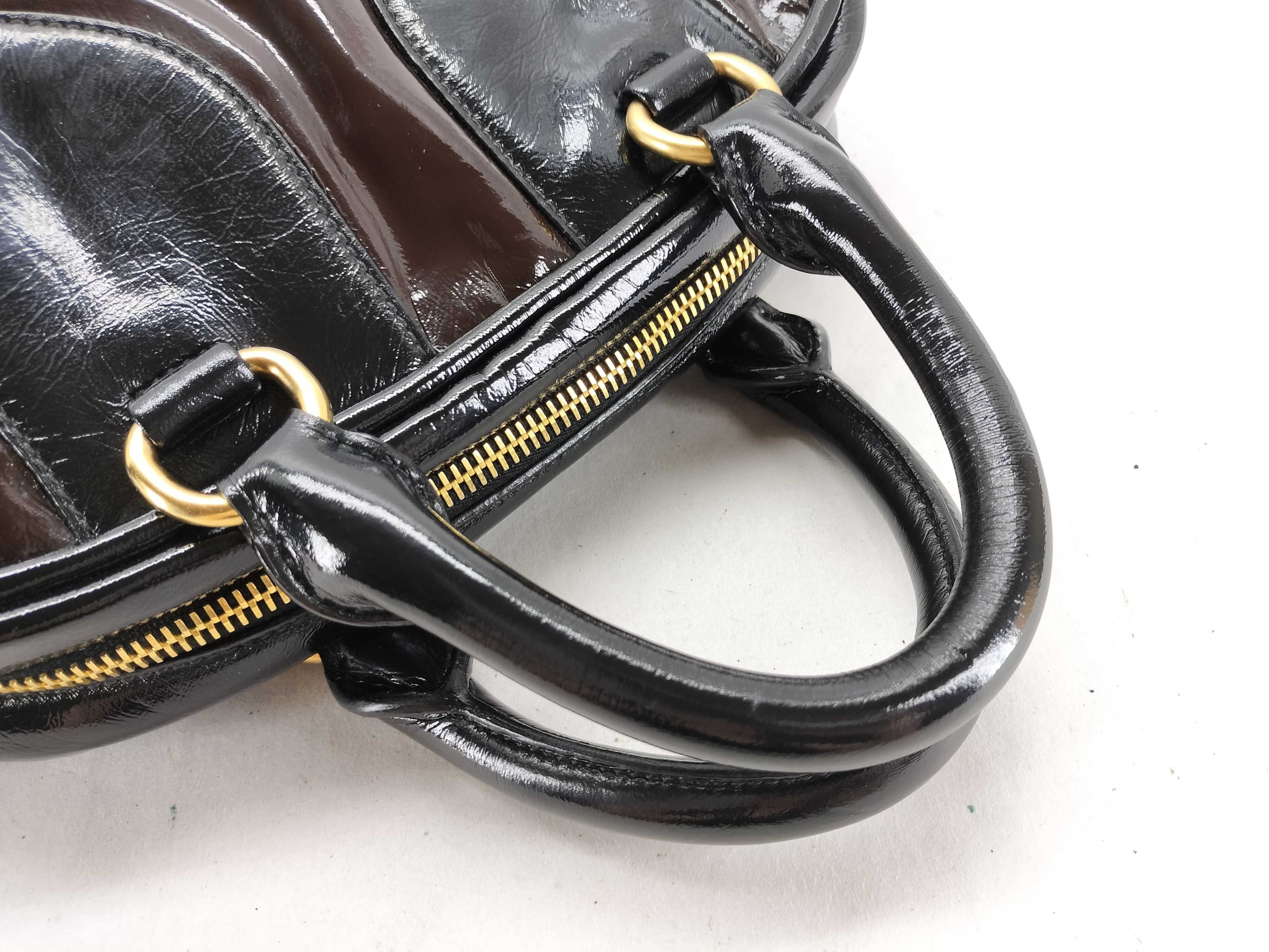 patent leather handbag — view 3