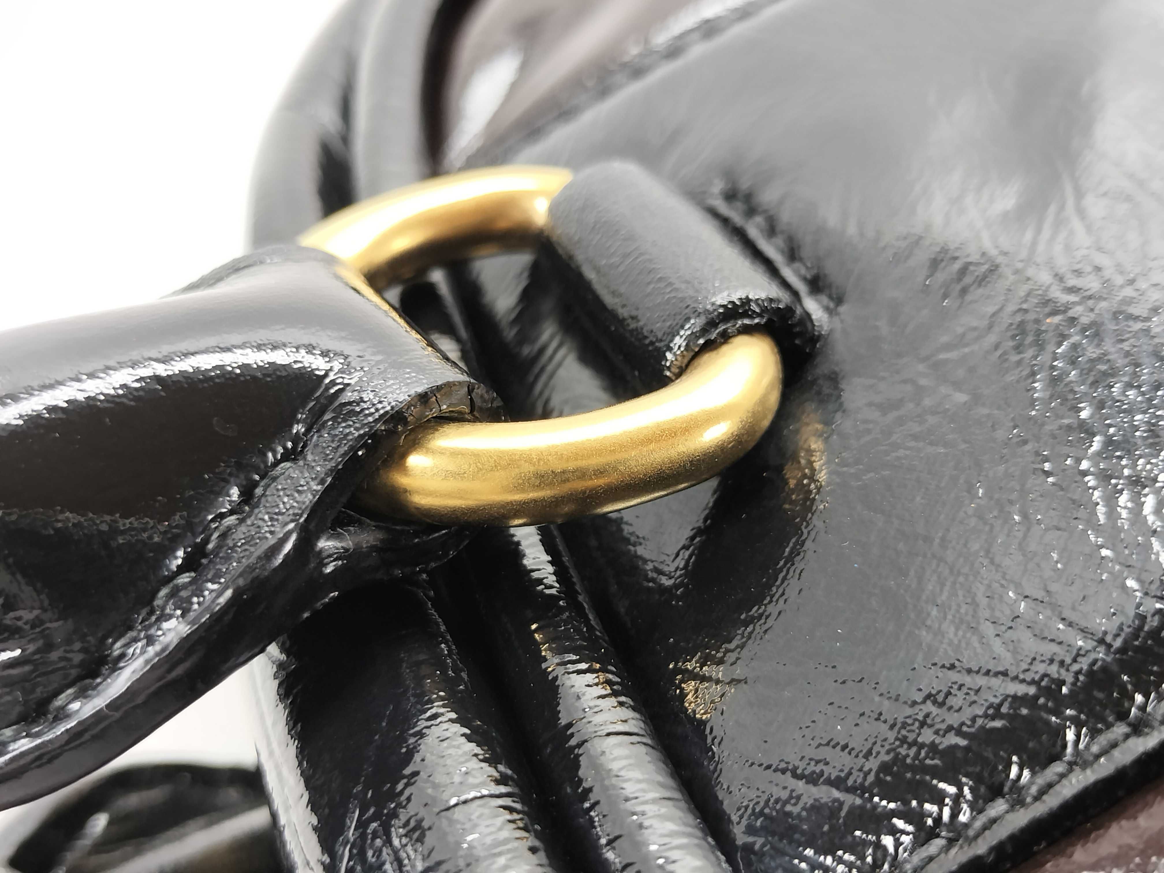 patent leather handbag — view 5