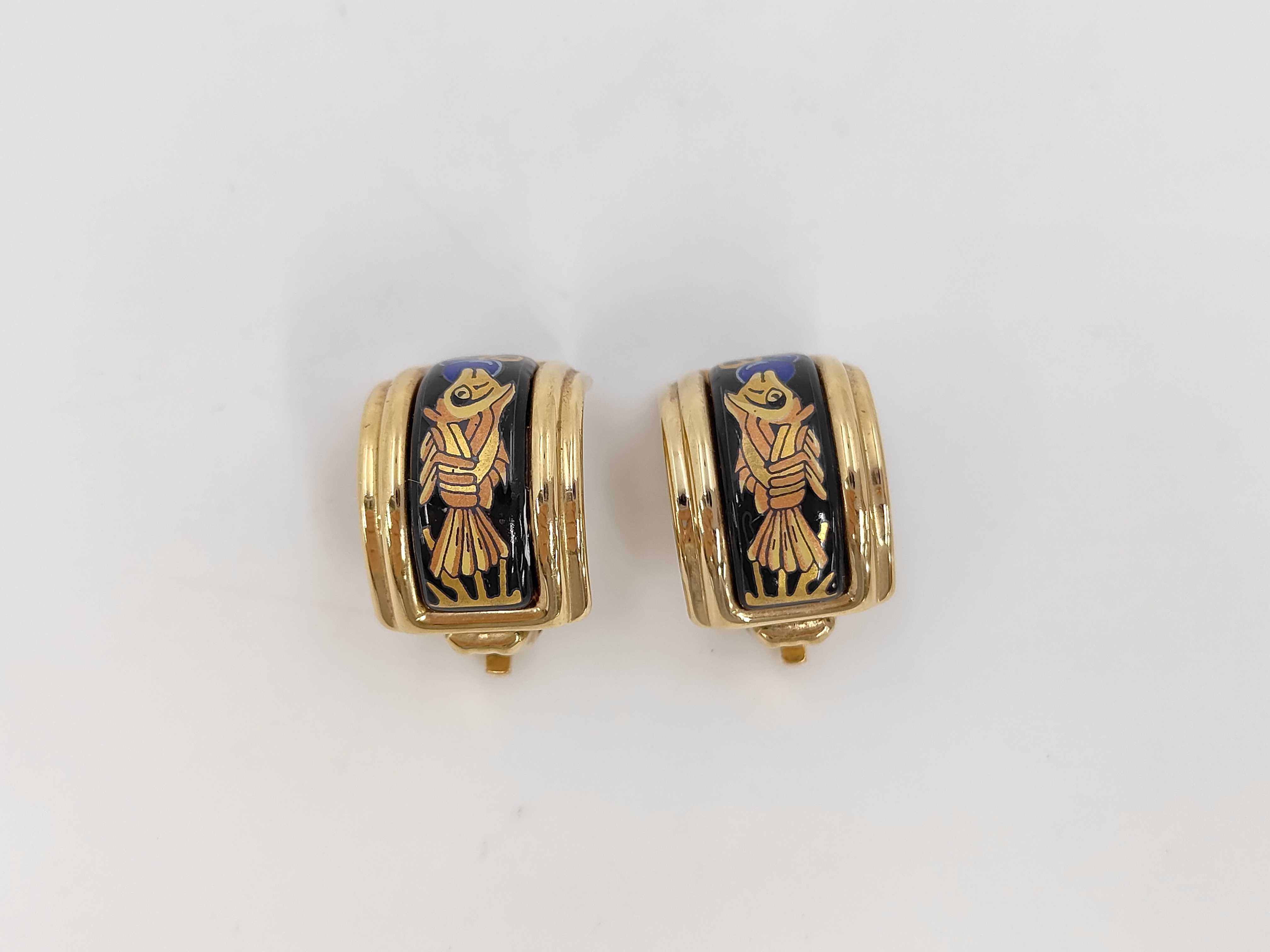 enamel earrings