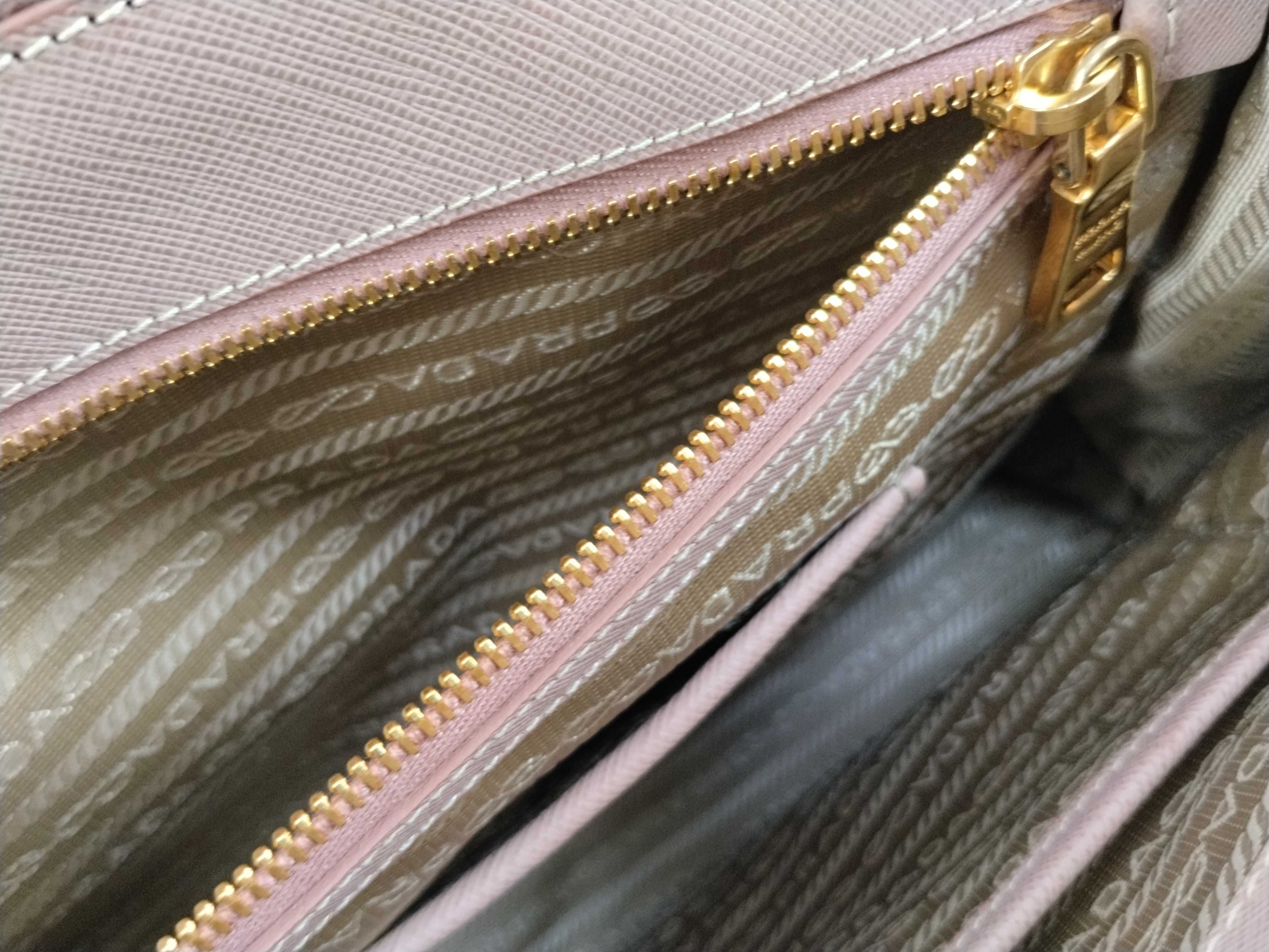 Galleria Saffiano 2-Way Handbag, Pink Beige — view 12