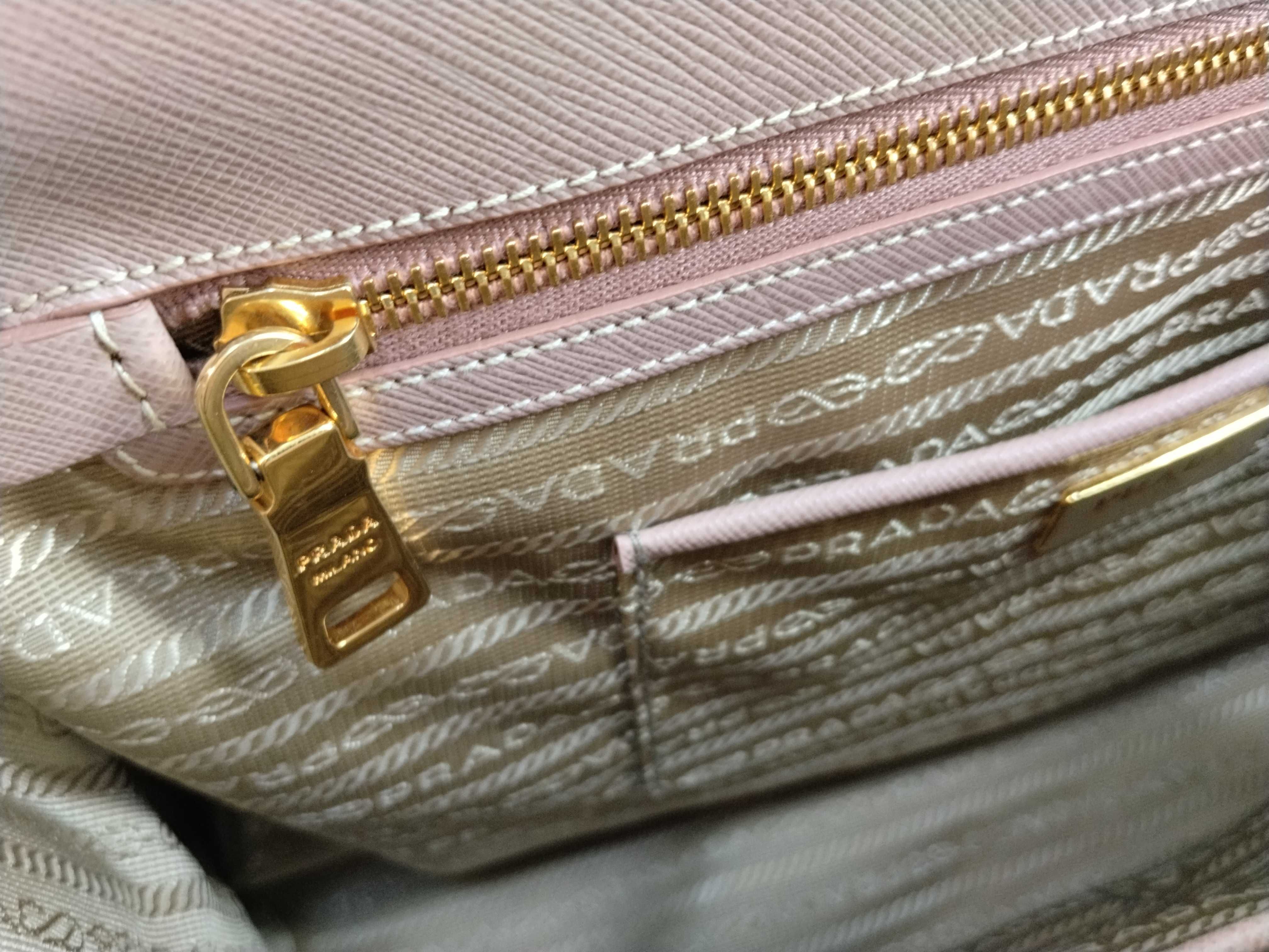 Galleria Saffiano 2-Way Handbag, Pink Beige — view 13