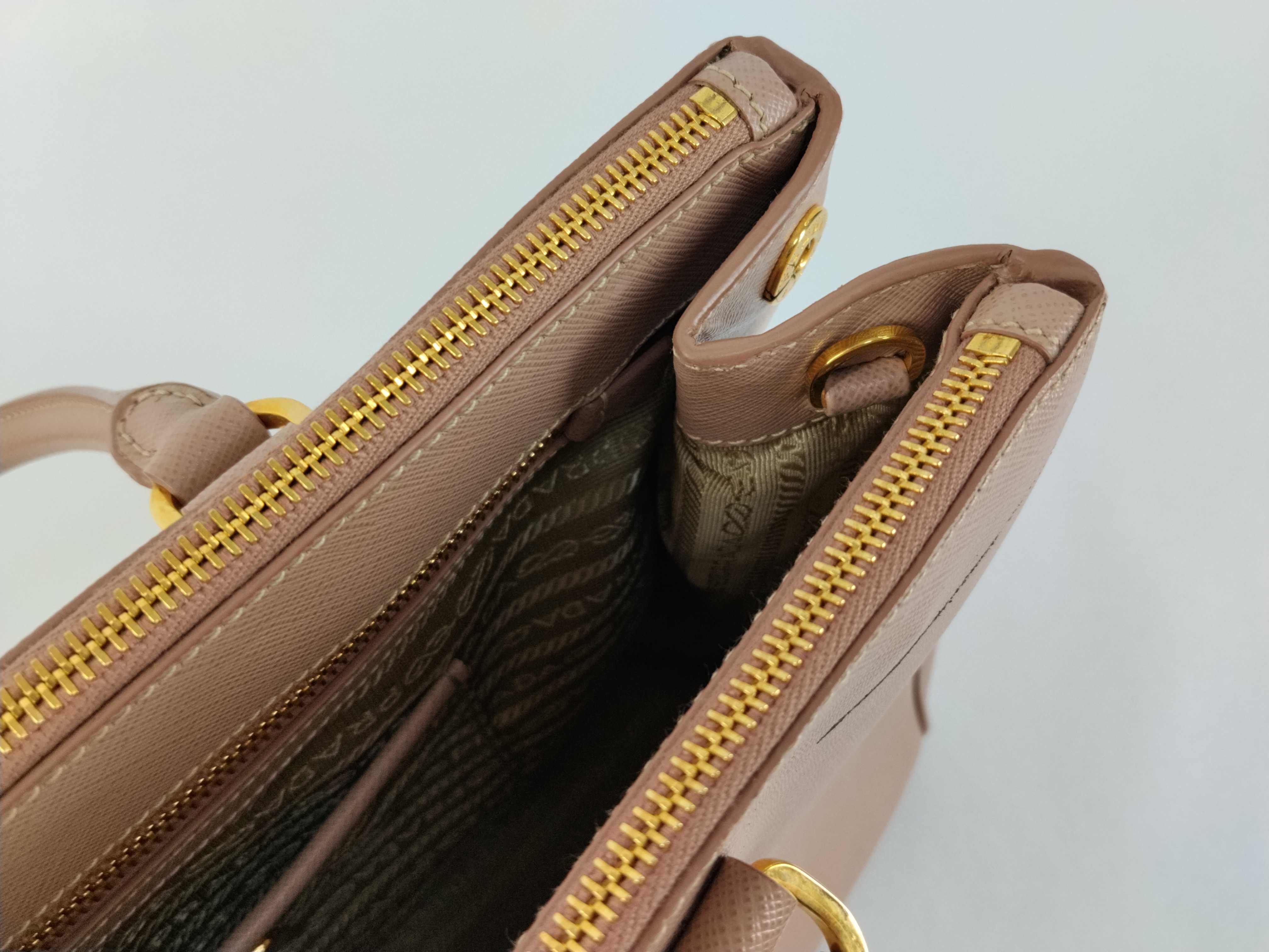 Galleria Saffiano 2-Way Handbag, Pink Beige — view 14