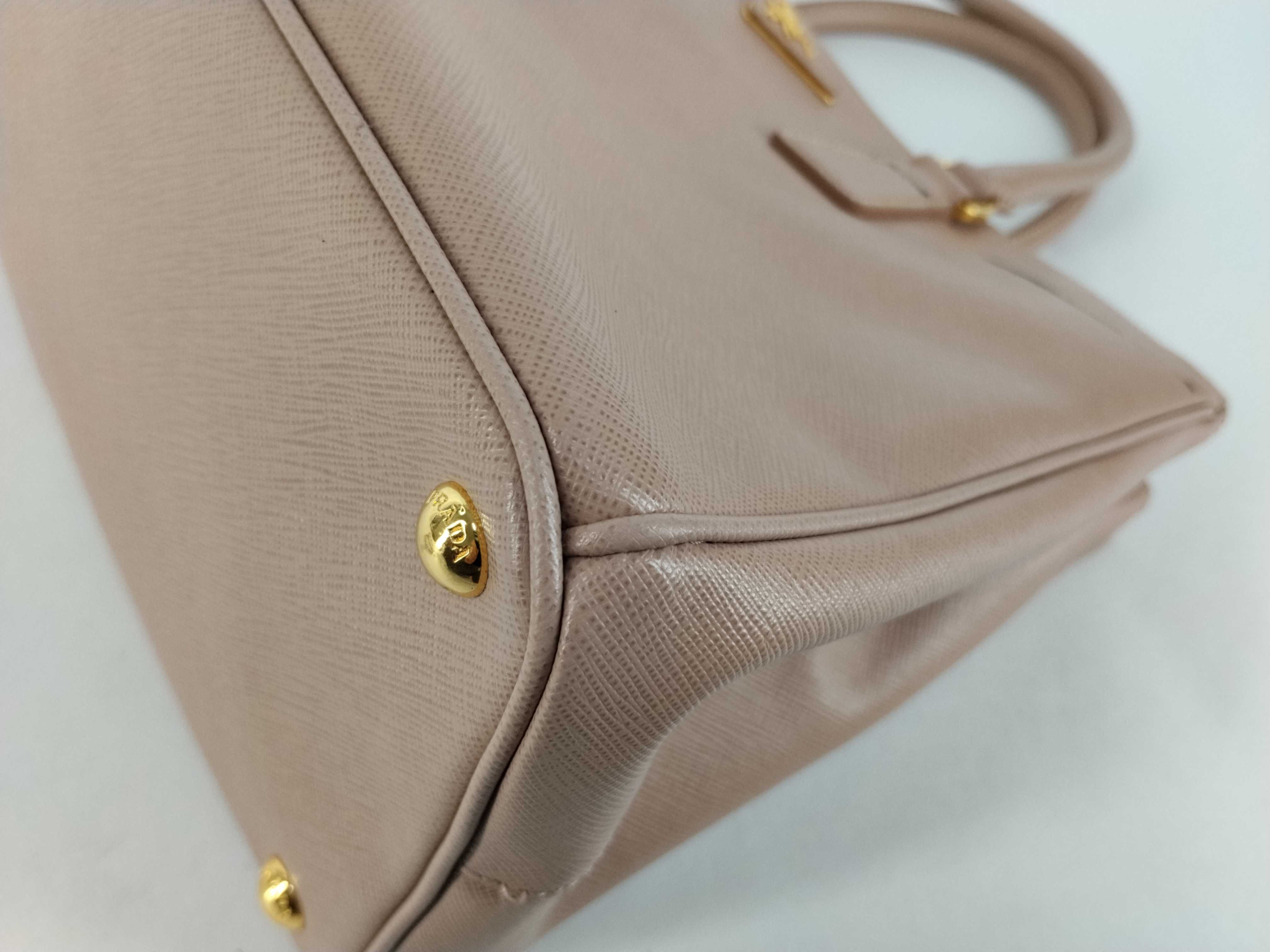 Galleria Saffiano 2-Way Handbag, Pink Beige — view 6