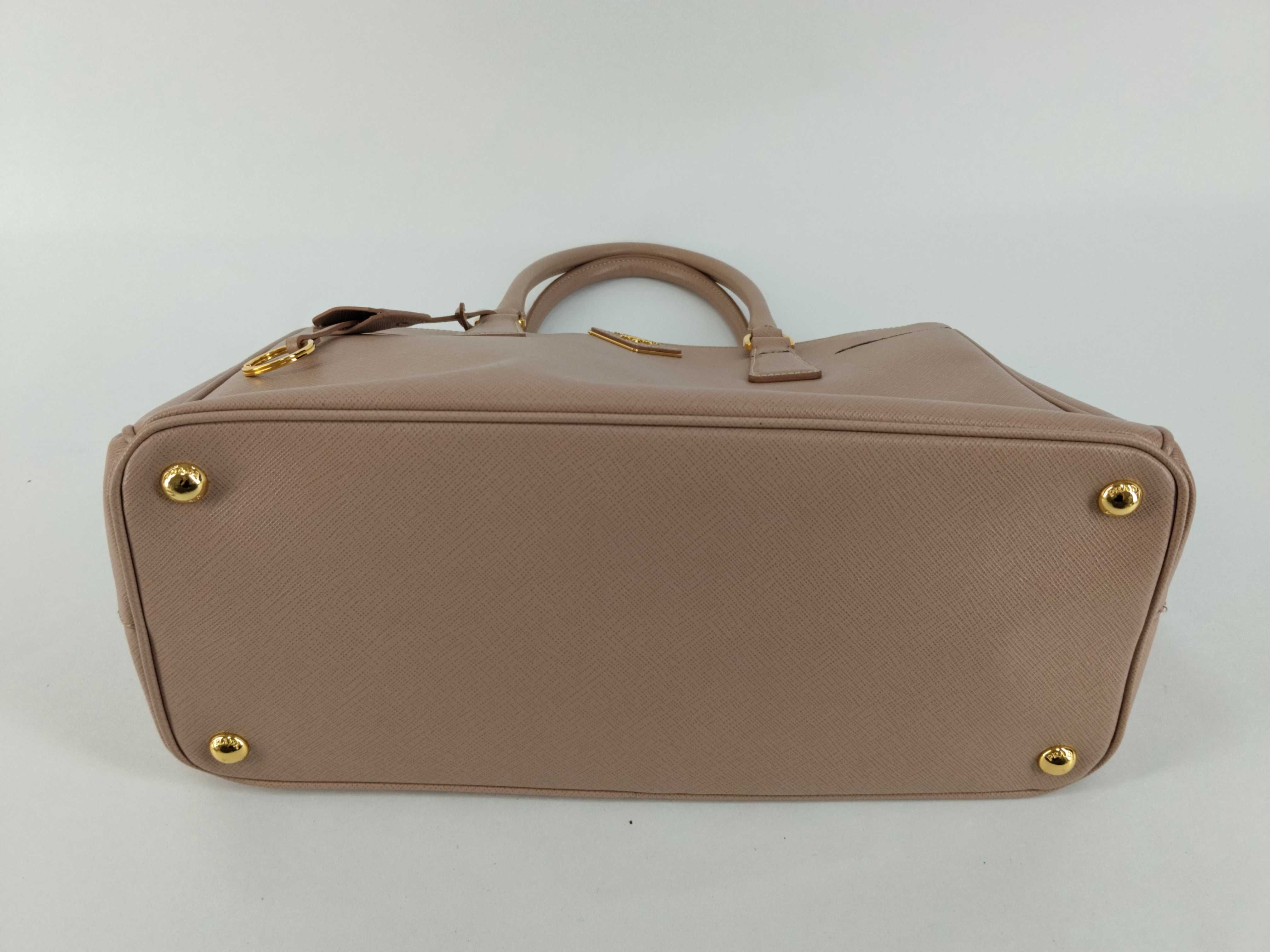 Galleria Saffiano 2-Way Handbag, Pink Beige — view 7