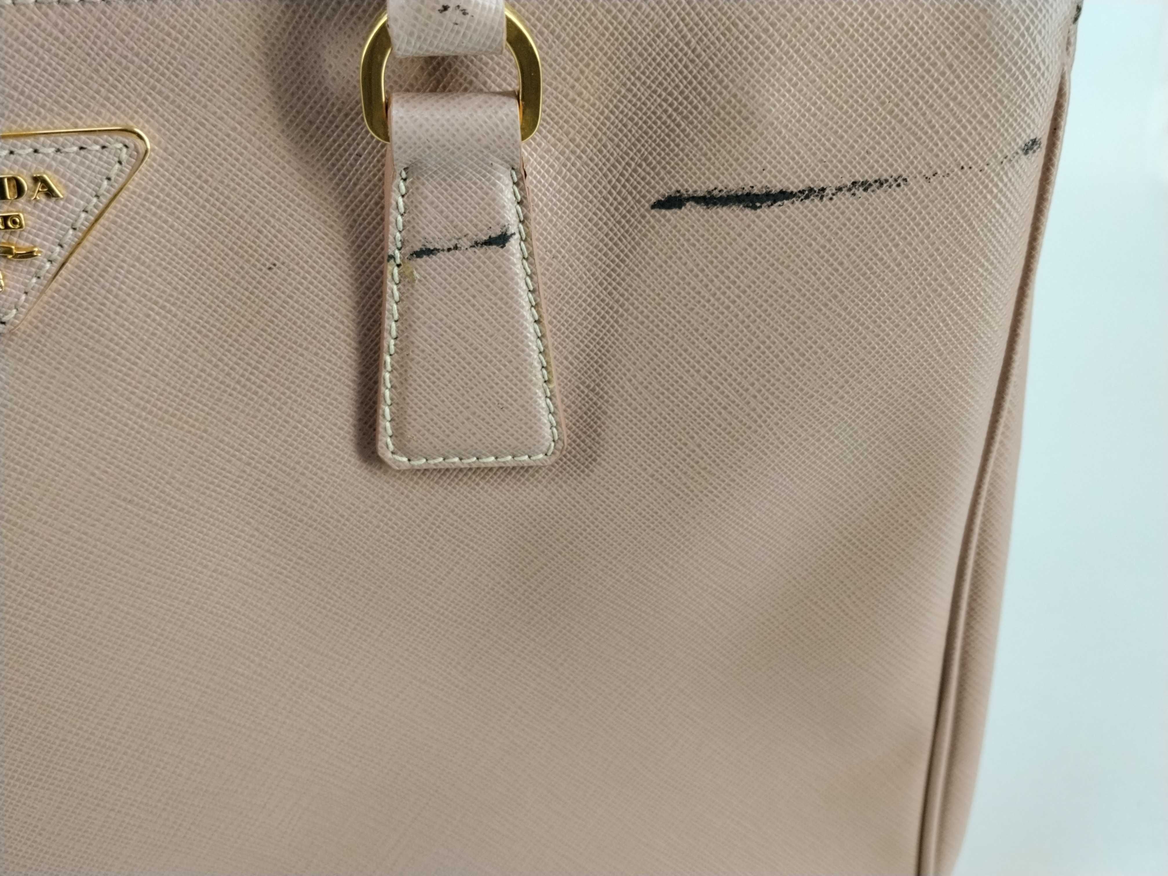 Galleria Saffiano 2-Way Handbag, Pink Beige — view 9