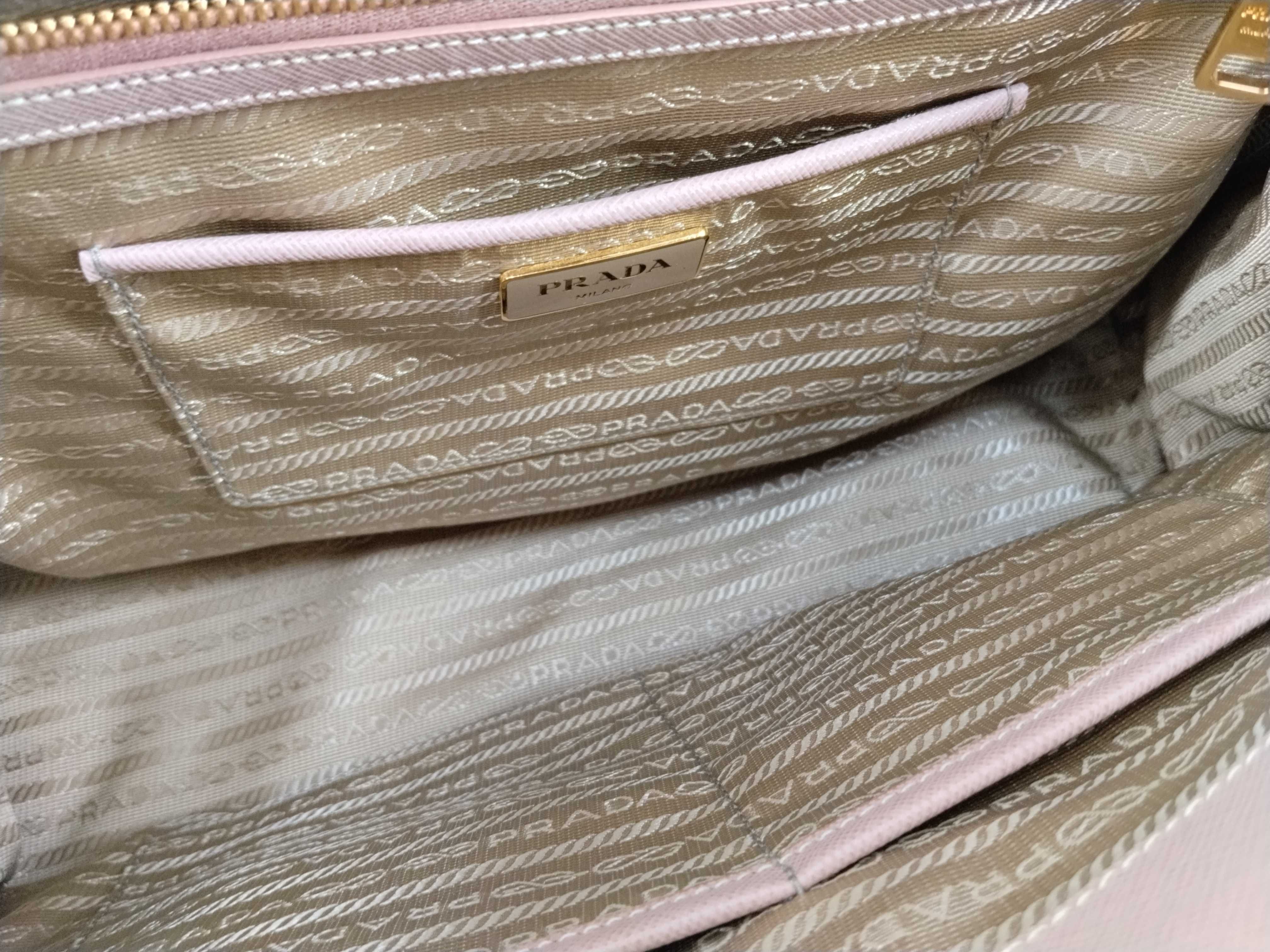 Galleria Saffiano 2-Way Handbag, Pink Beige — view 10