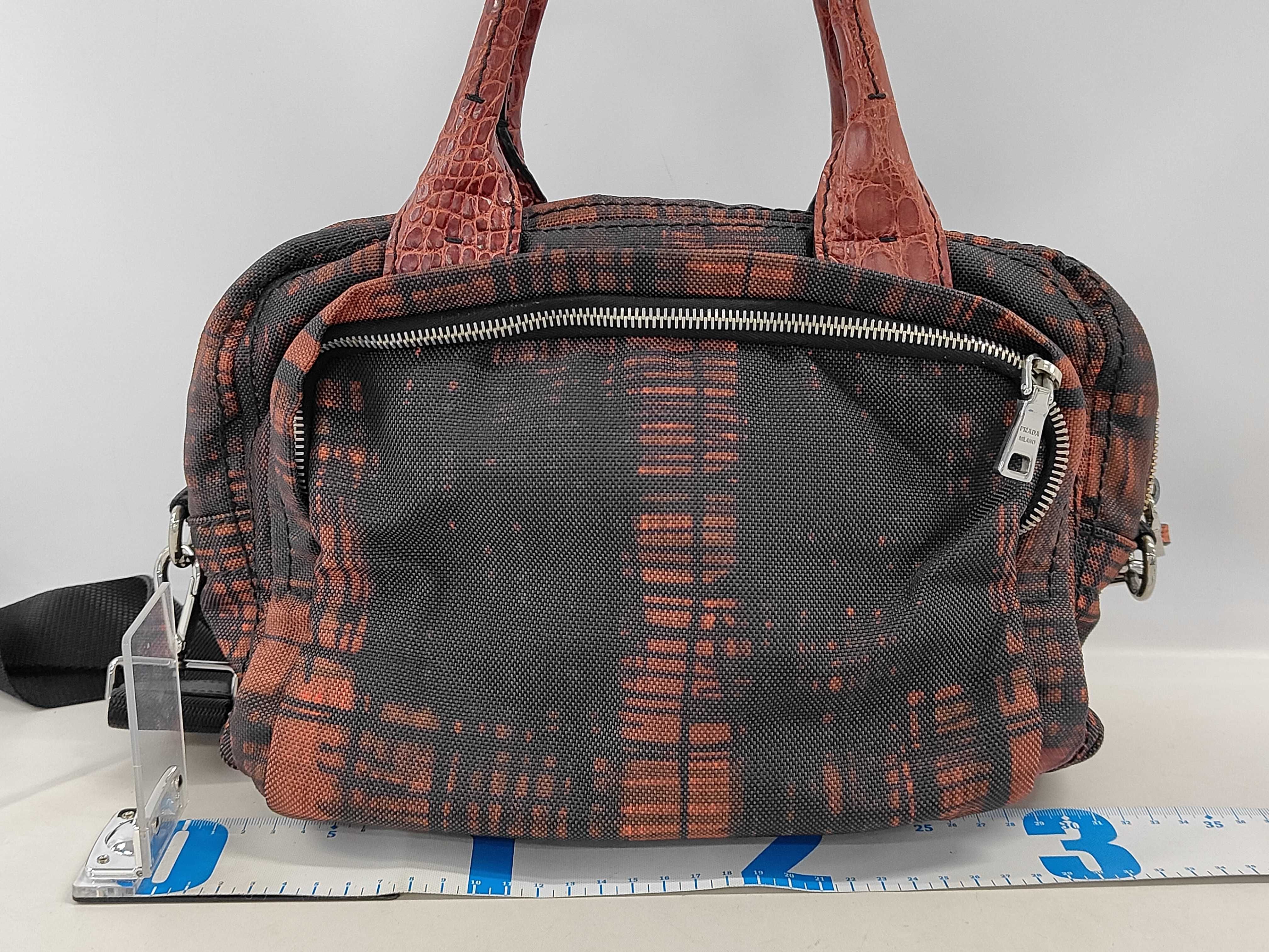 Crocodile Handle 2-way Shoulder Bag Boston Bag — view 2