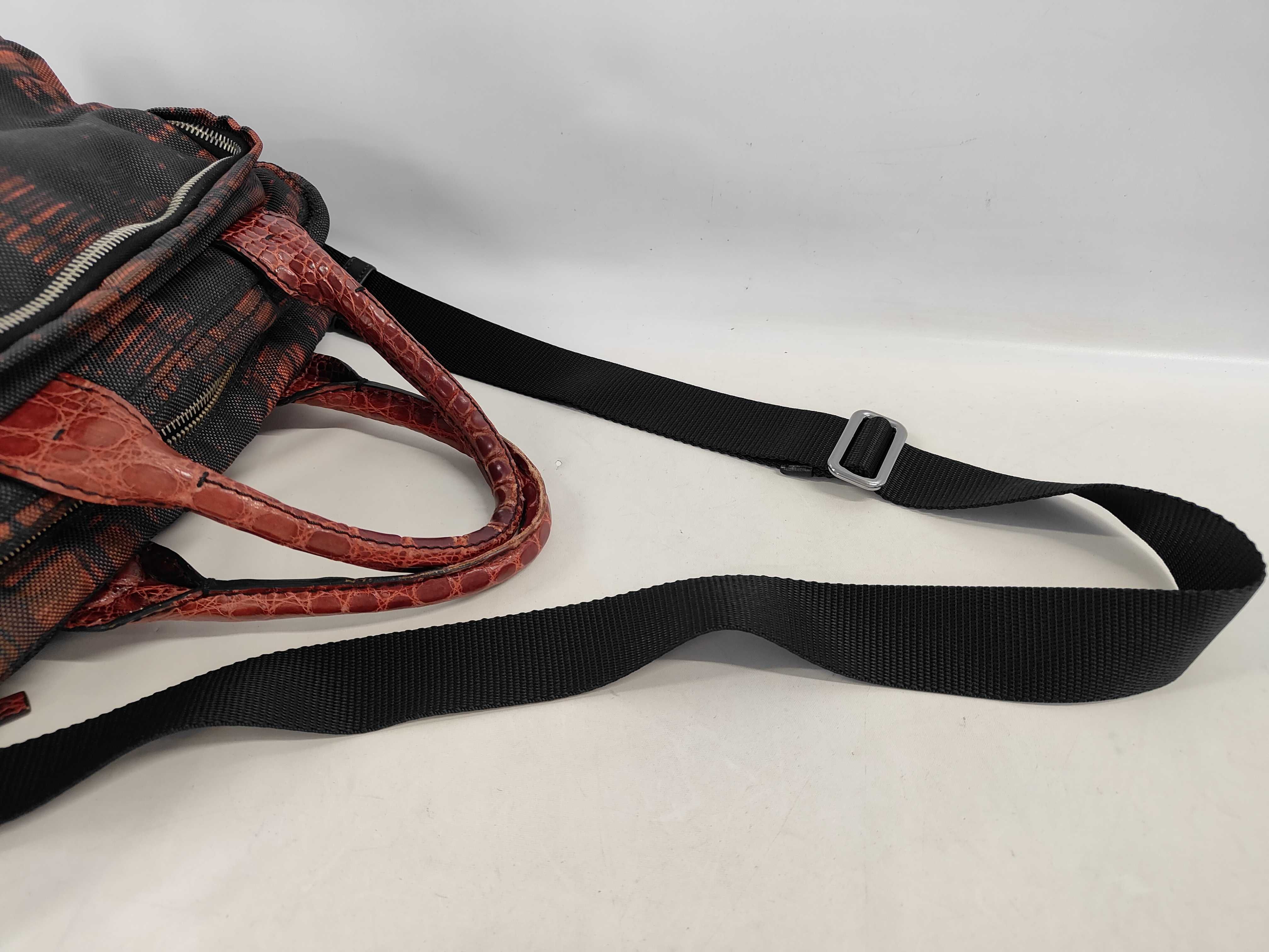 Crocodile Handle 2-way Shoulder Bag Boston Bag — view 5