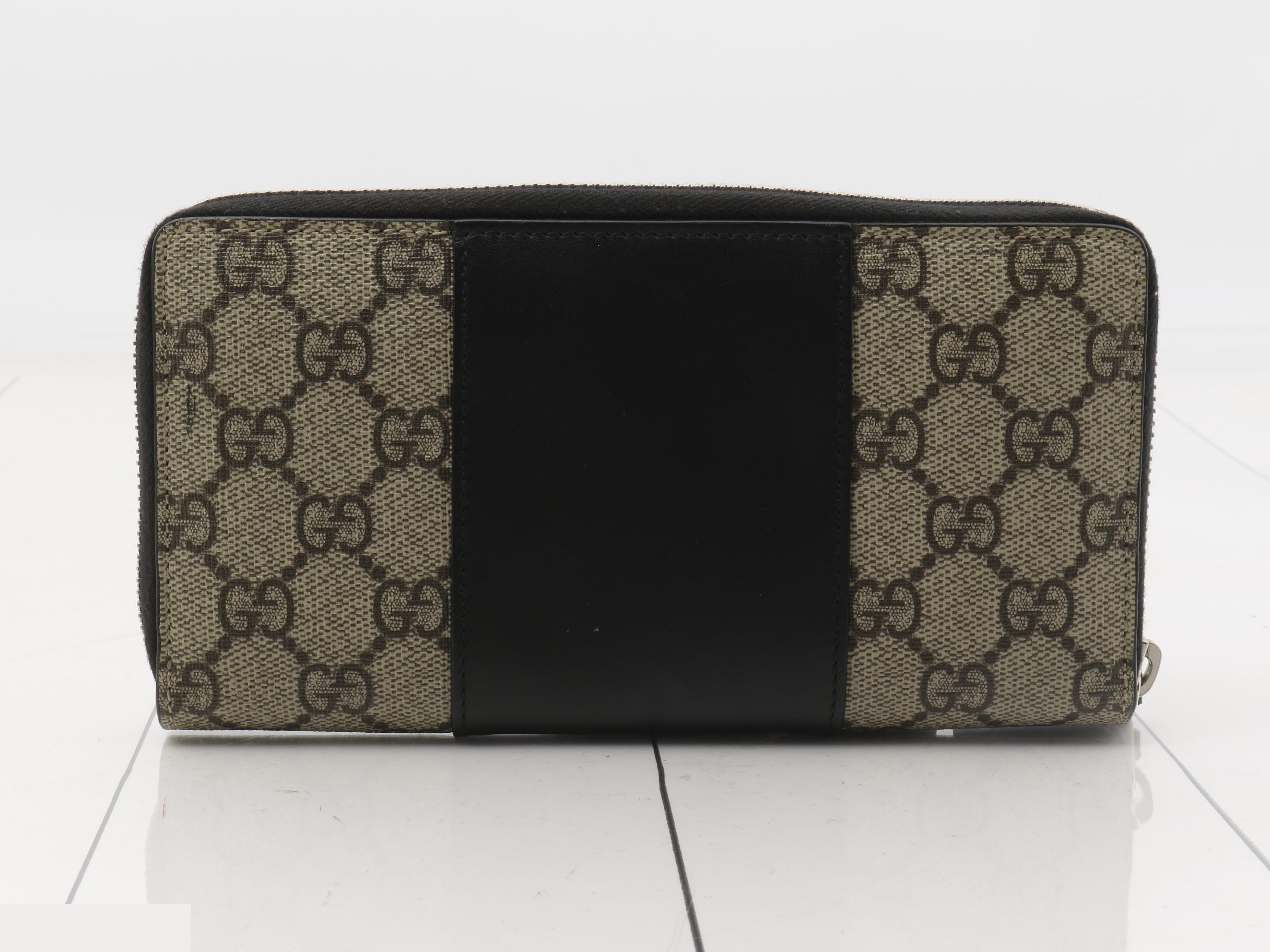 GG Supreme Round Zipper Long Wallet 451249 — view 2