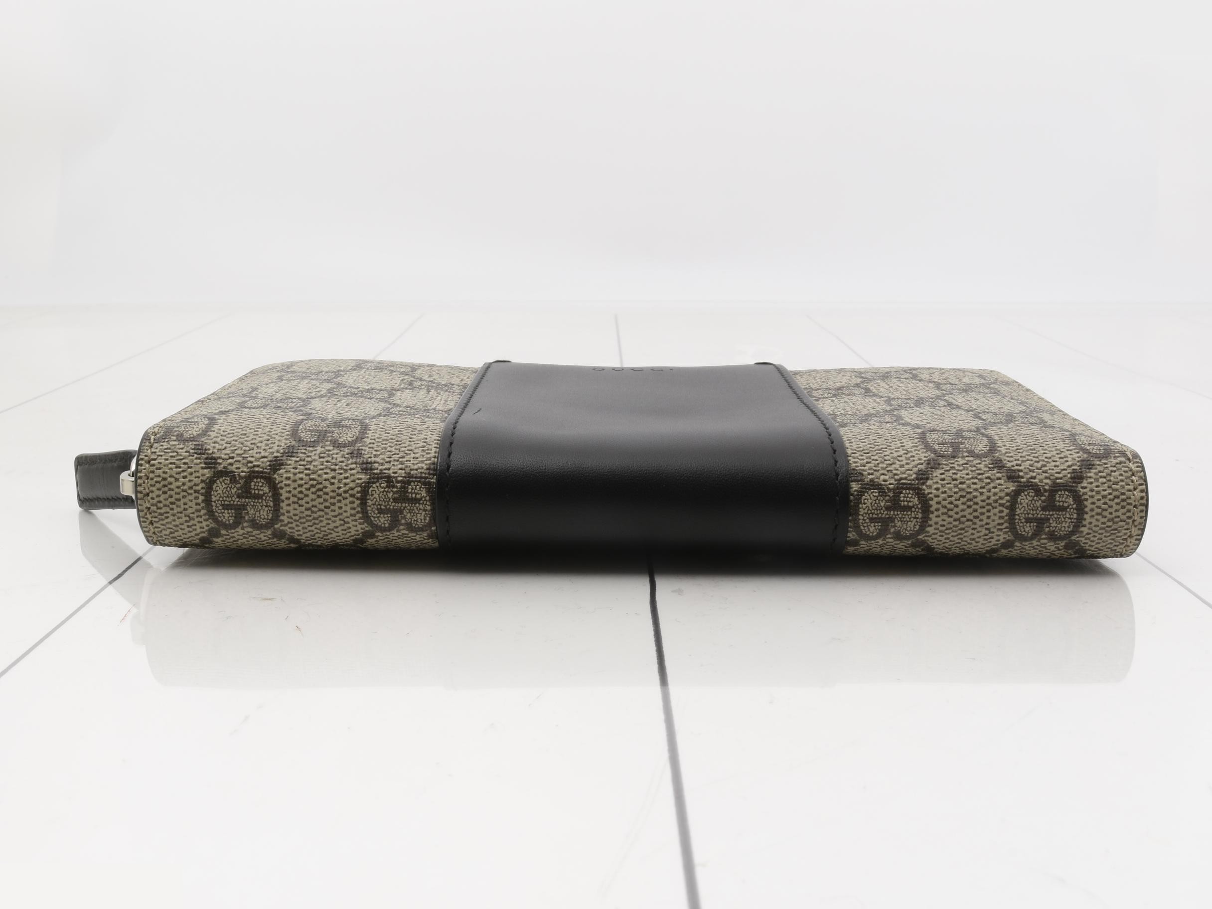GG Supreme Round Zipper Long Wallet 451249 — view 3