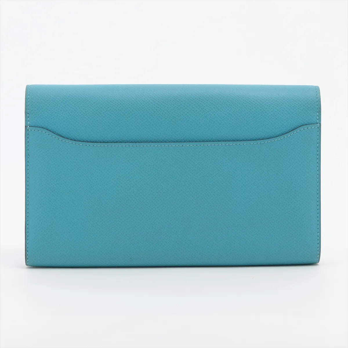 Constance Long Wallet, Veau Epsom Leather, Blue du Nord, Silver Hardware, D: 2019 — view 2