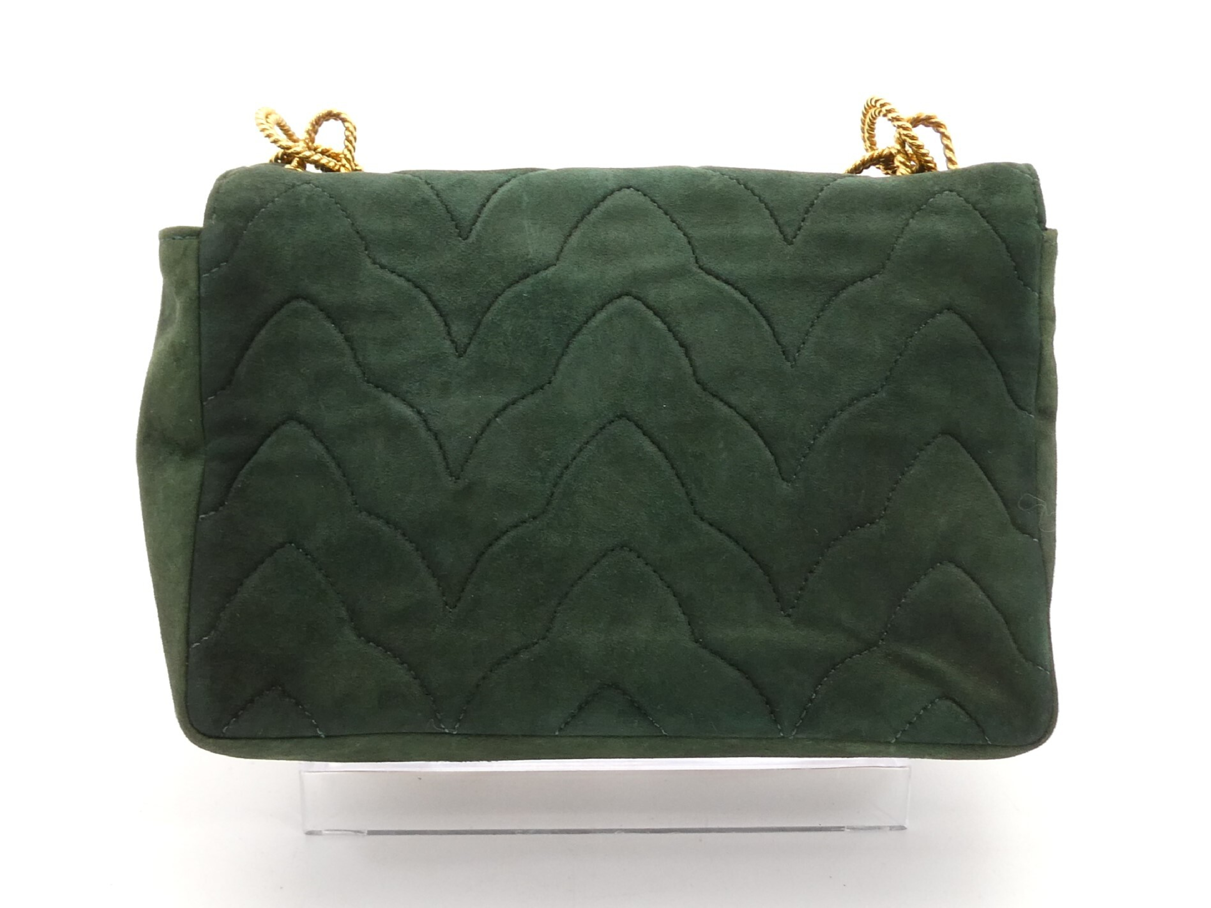 Gripoix Suede Chain Shoulder Bag — view 2