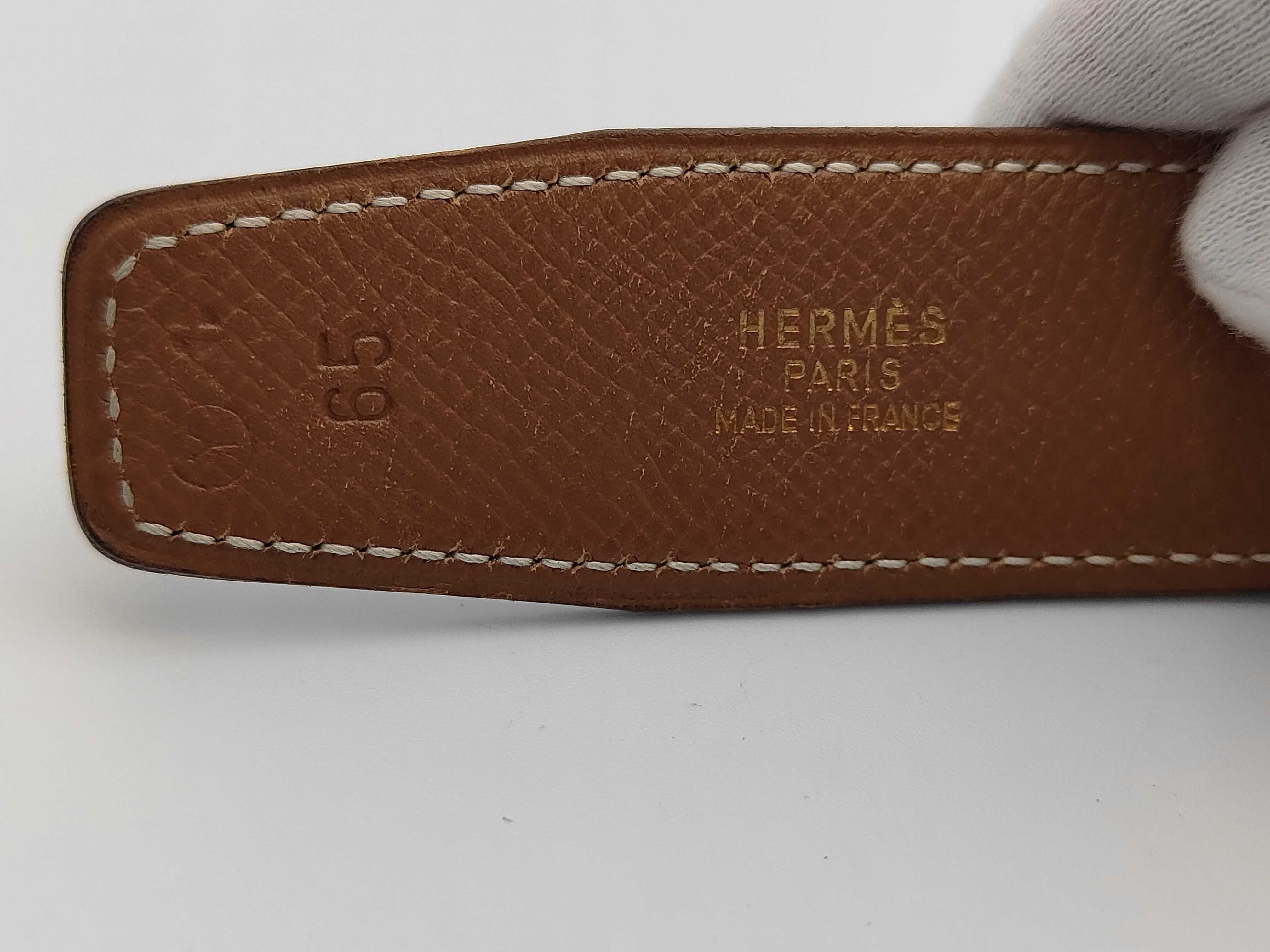 Leather Belt with Y Stamp, Size 40 — view 3