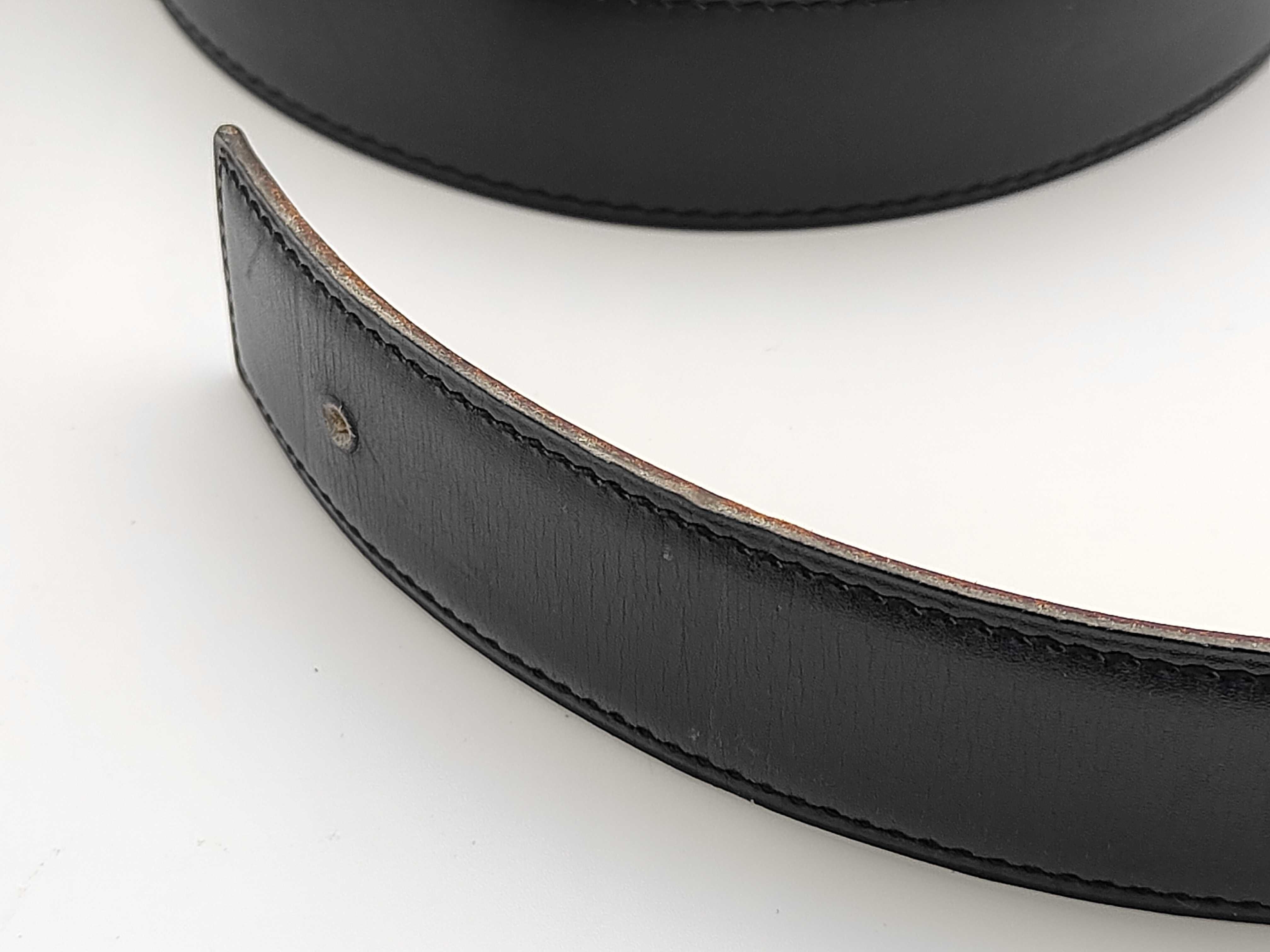 Leather Belt with Y Stamp, Size 40 — view 4