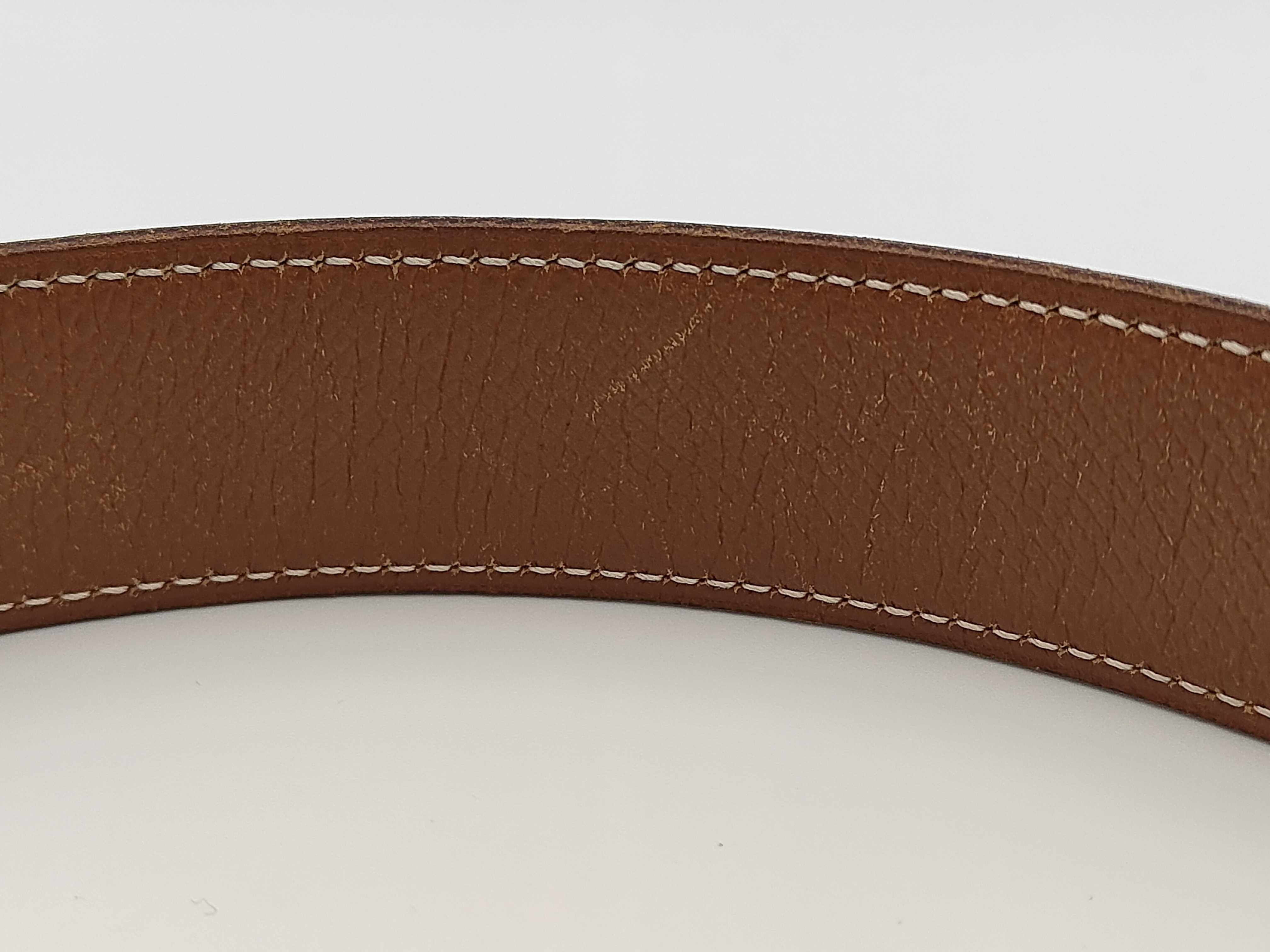 Leather Belt with Y Stamp, Size 40 — view 7