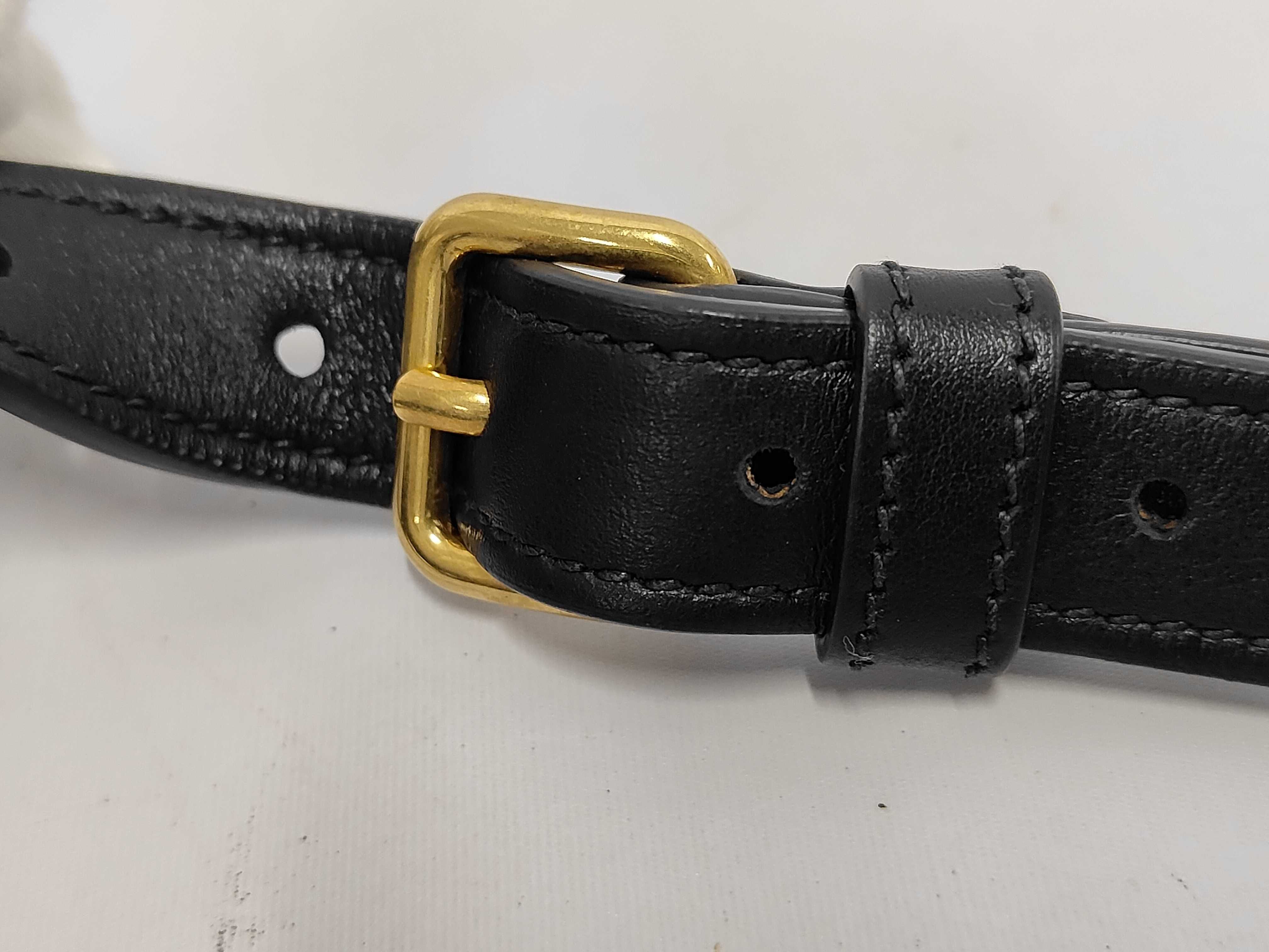 Cahier Belt Bag, Black, Smooth Calf Leather, Gold Hardware. — view 6