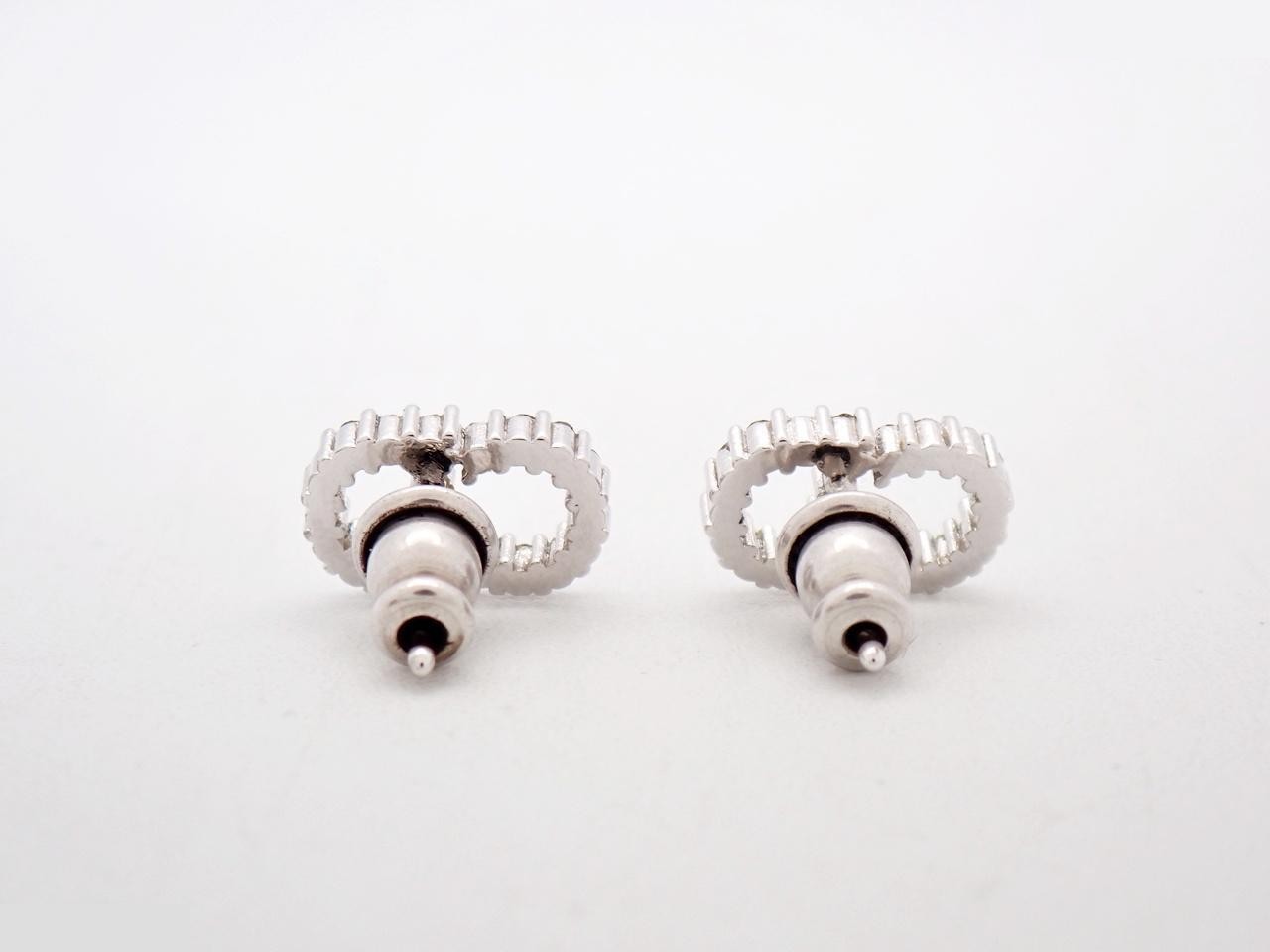 Silver earrings — view 2