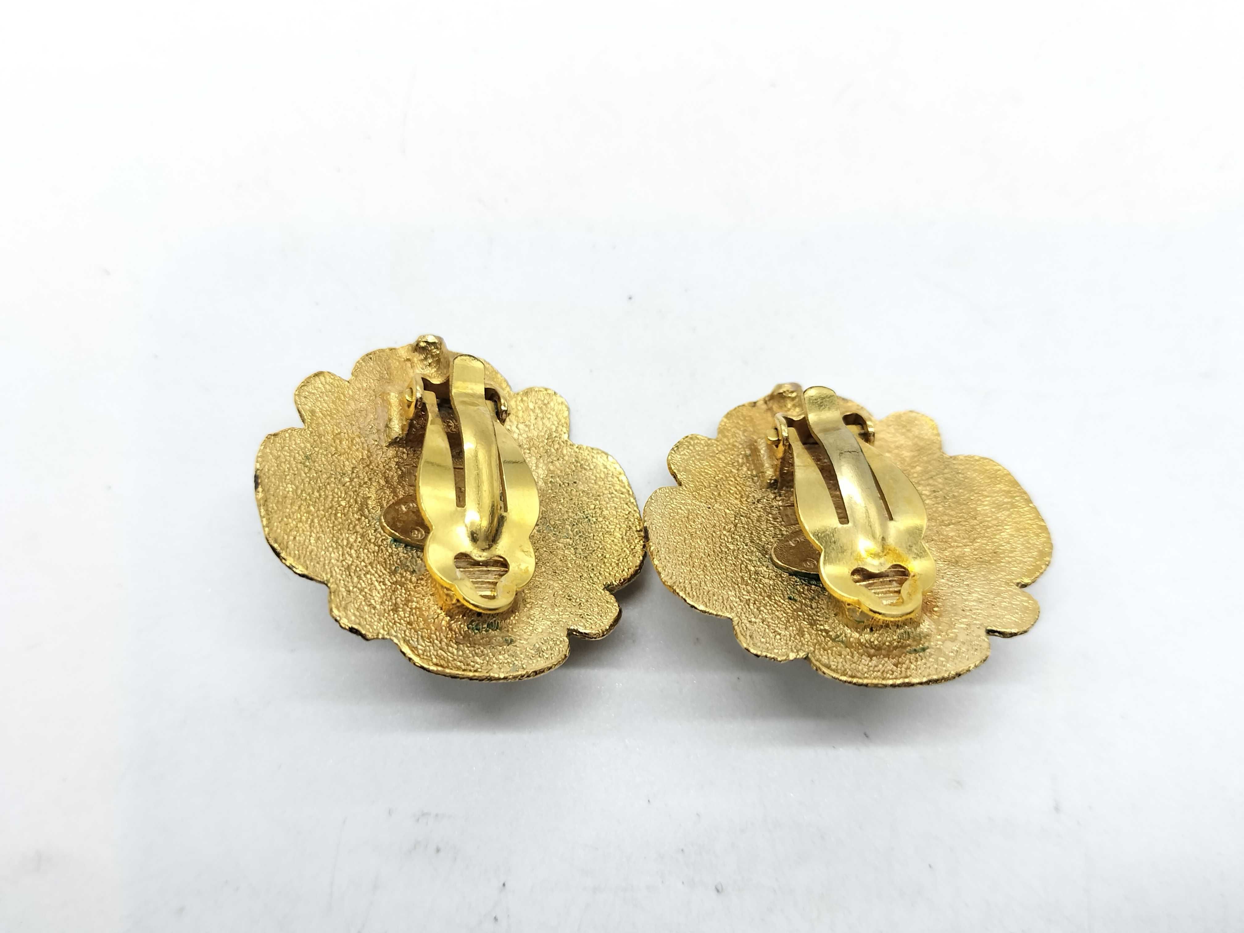 Gold Plated Faux Pearl Earrings — view 3