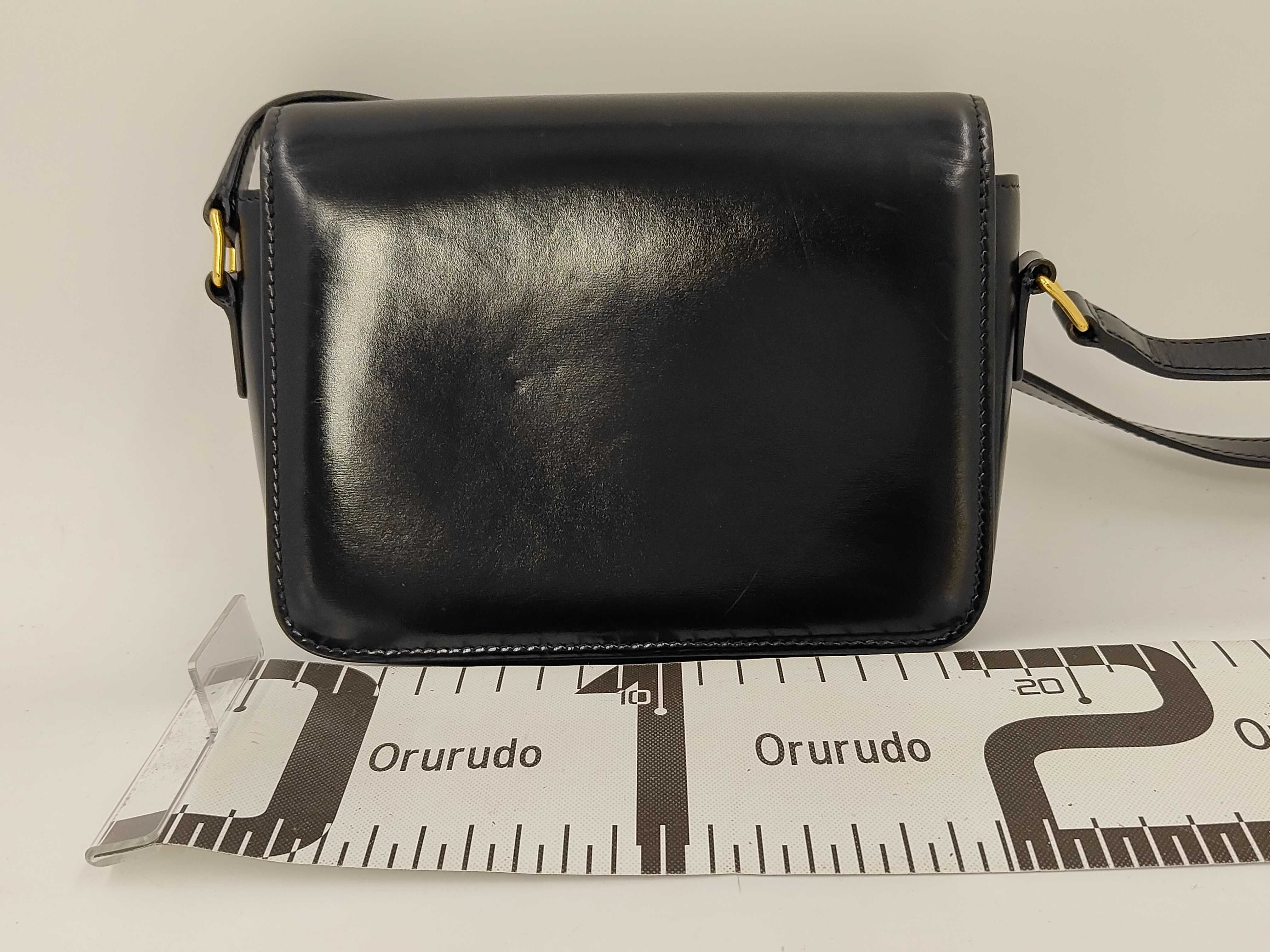Trinoff Leather Black Shoulder Bag — view 2