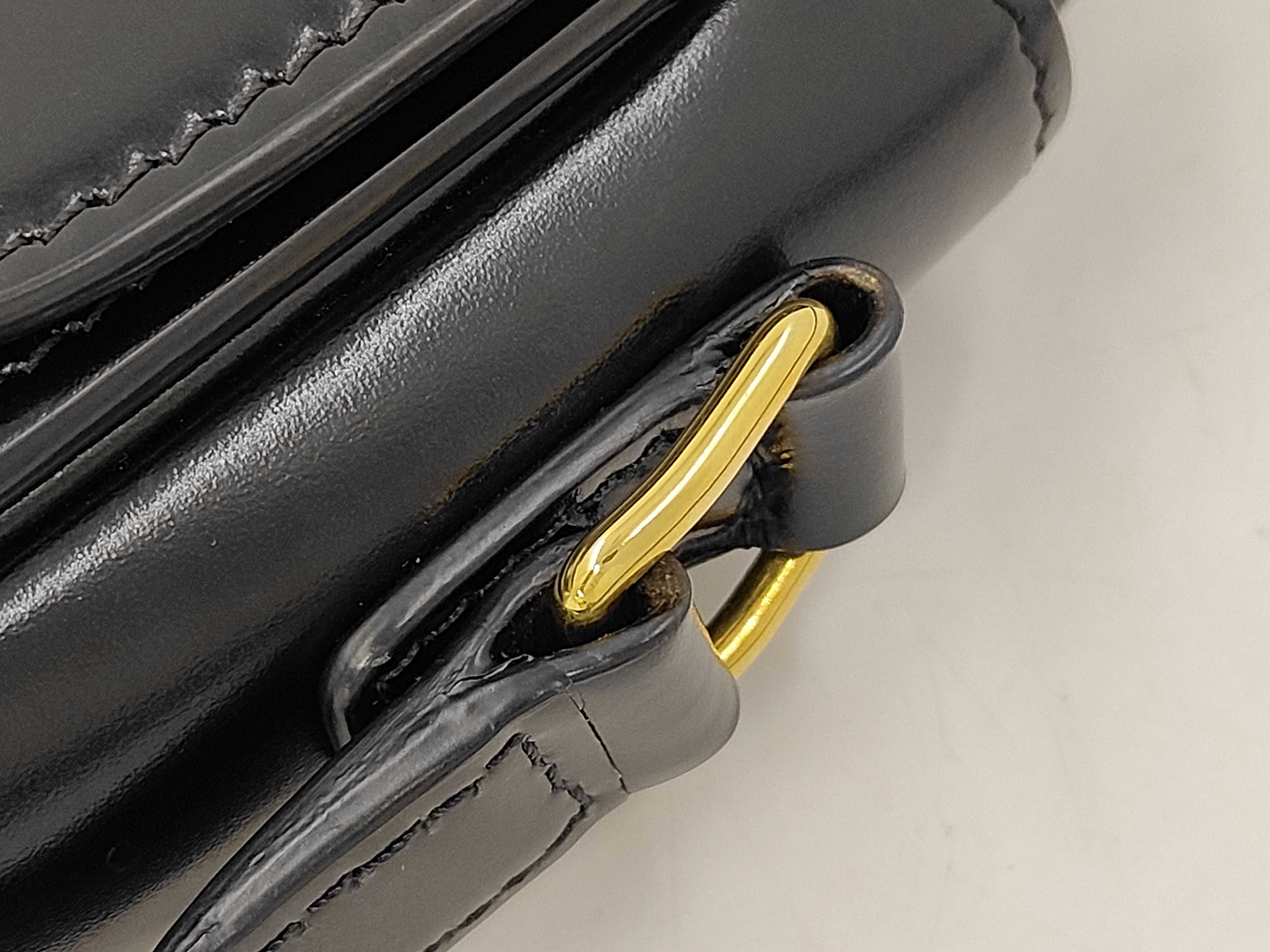 Trinoff Leather Black Shoulder Bag — view 5