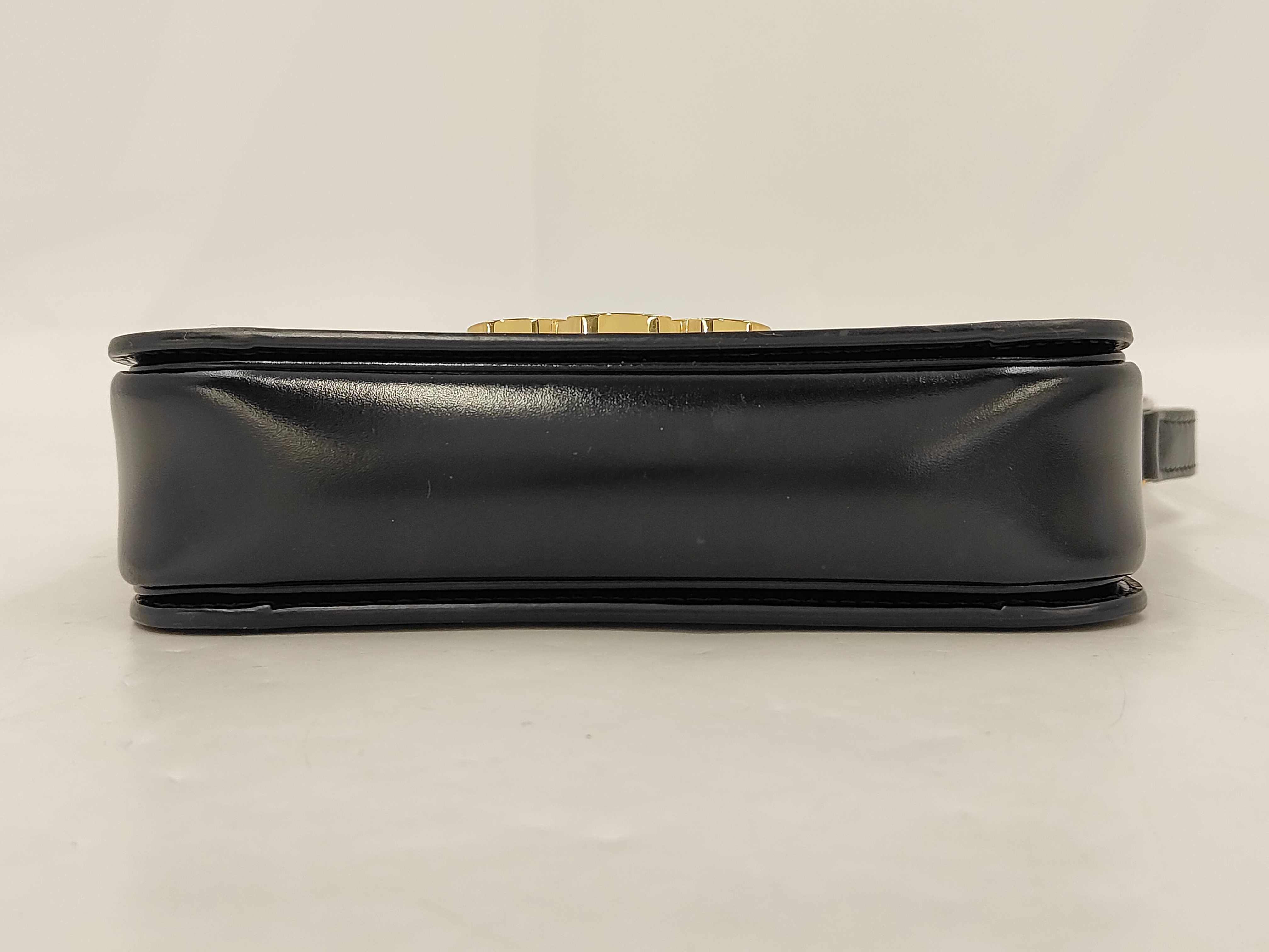 Trinoff Leather Black Shoulder Bag — view 6