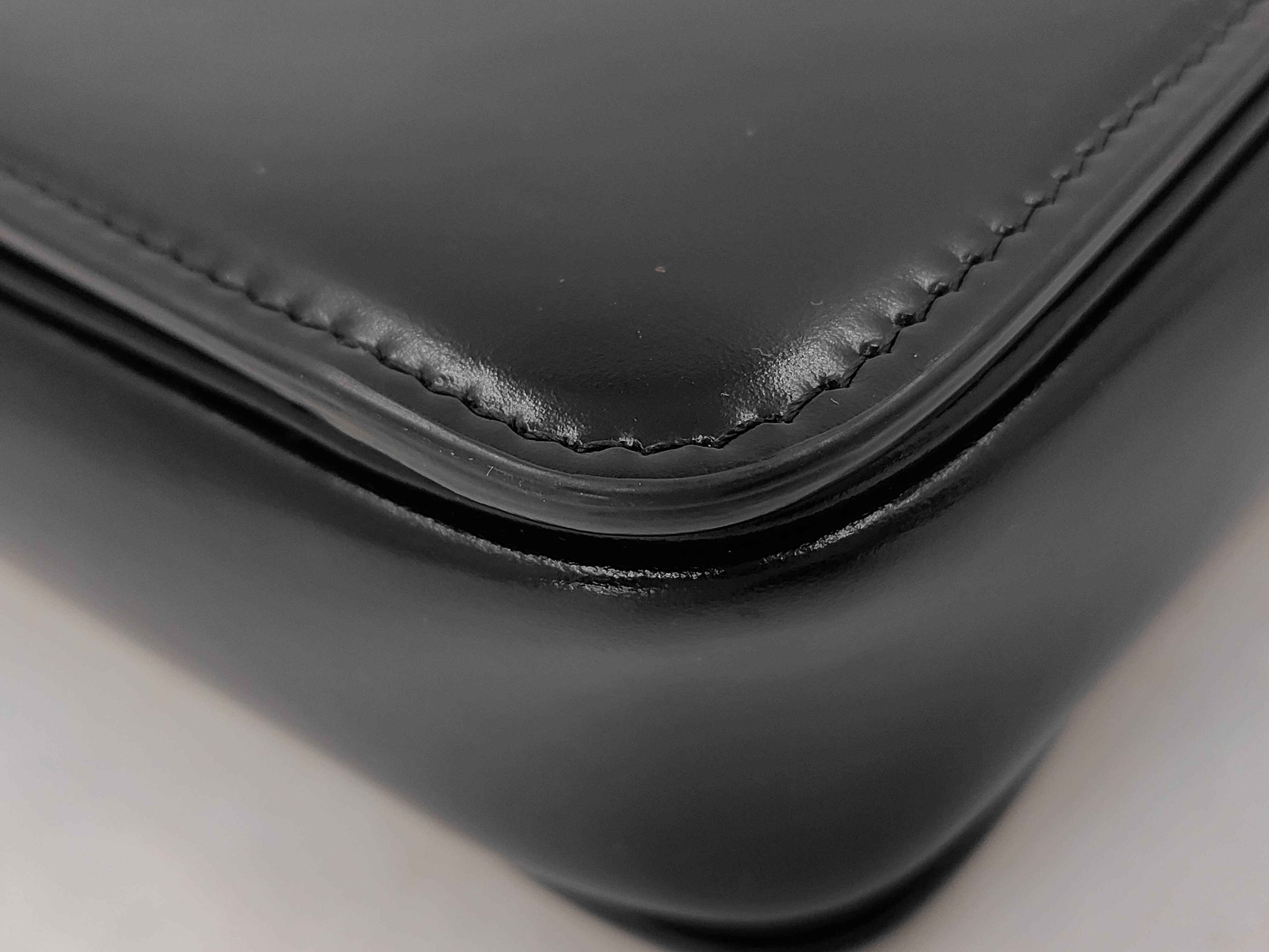 Trinoff Leather Black Shoulder Bag — view 7