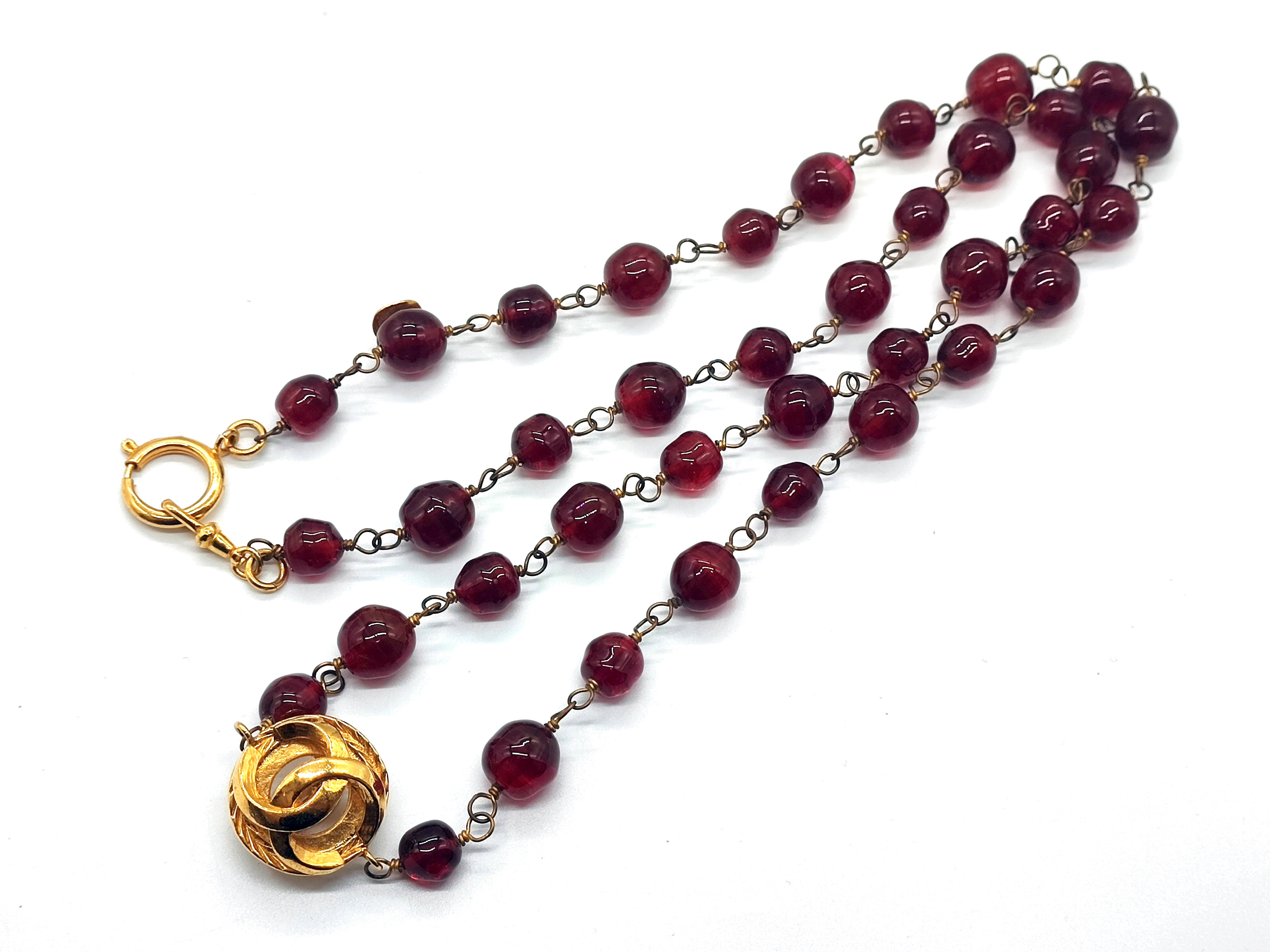 Gripoix Coco Mark Necklace — view 5