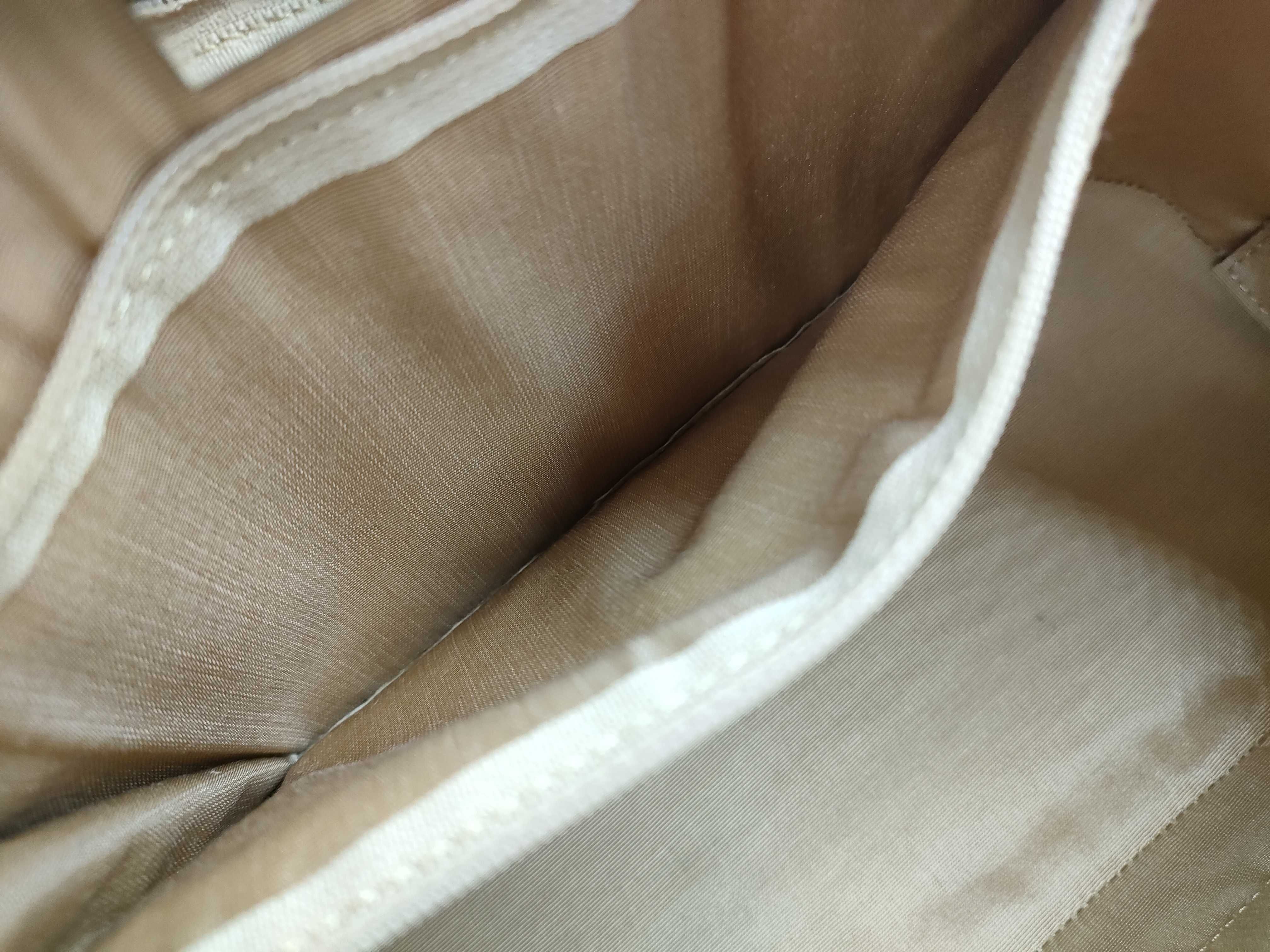 Nova Check Canvas/Leather Orange Handbag — view 12