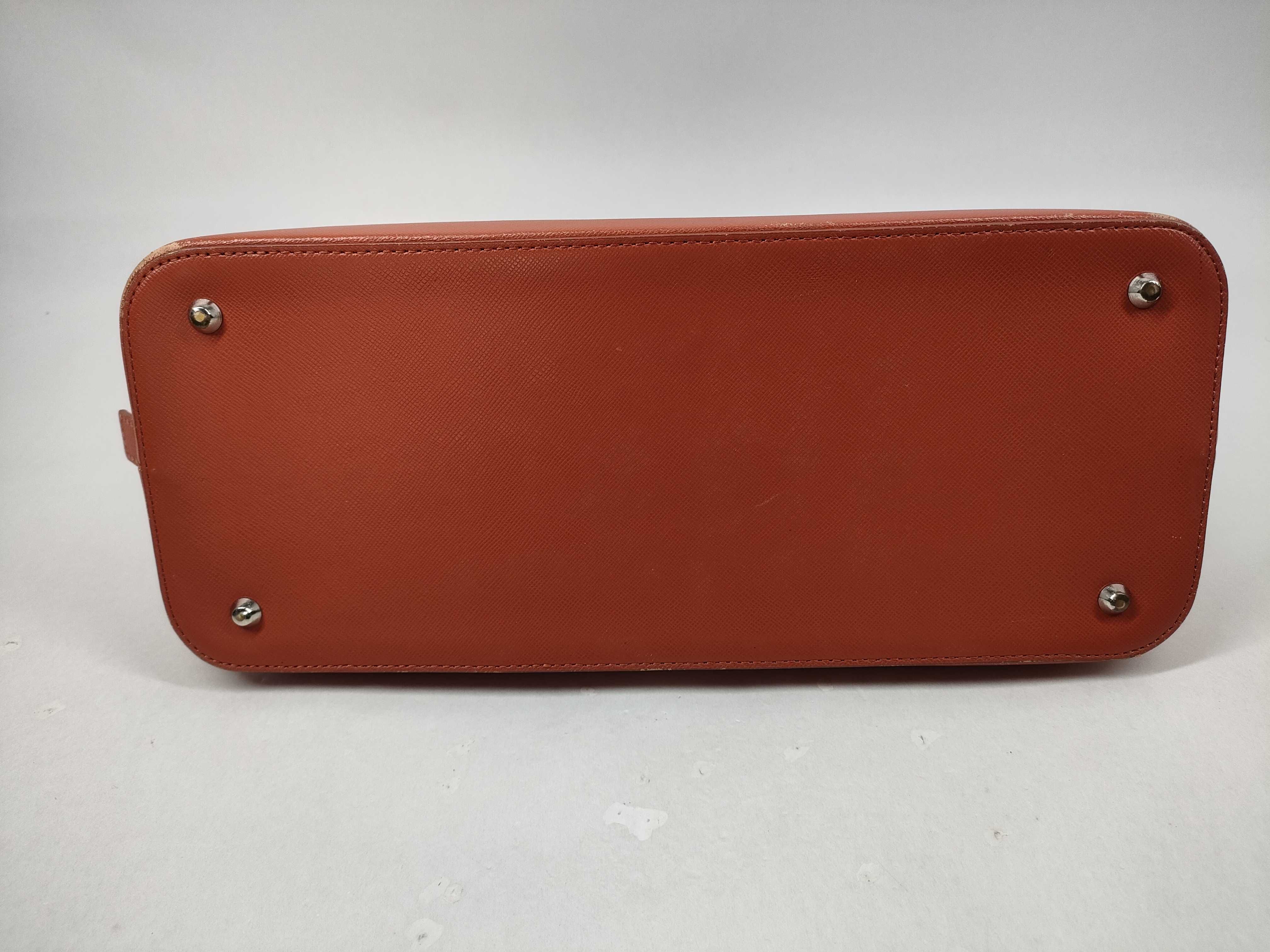 Nova Check Canvas/Leather Orange Handbag — view 10
