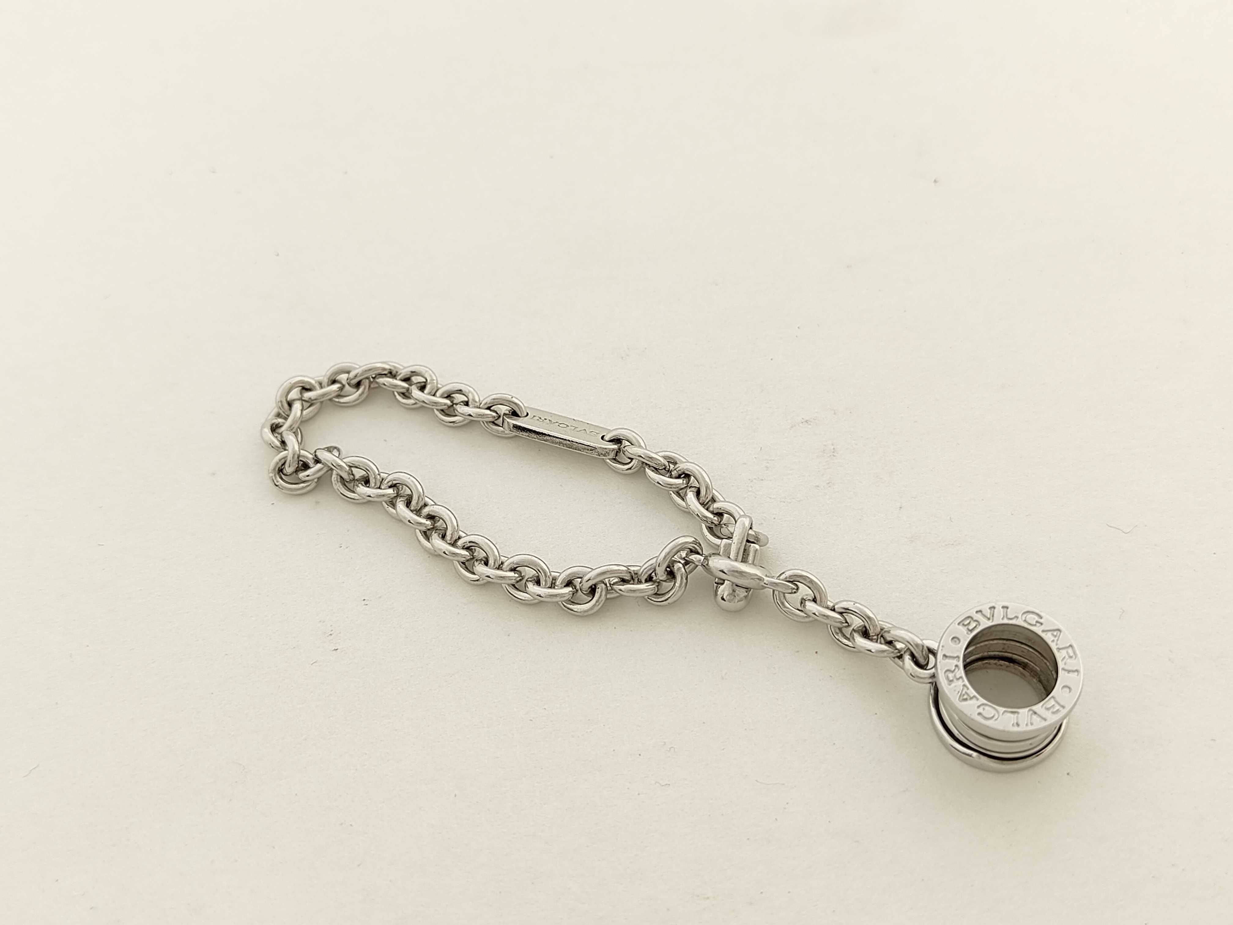 B.Zero1 Bvlgari Bag Charm Bzero1 B.Zero1 Keychain SV925 Silver Key Case/Keychain — view 2