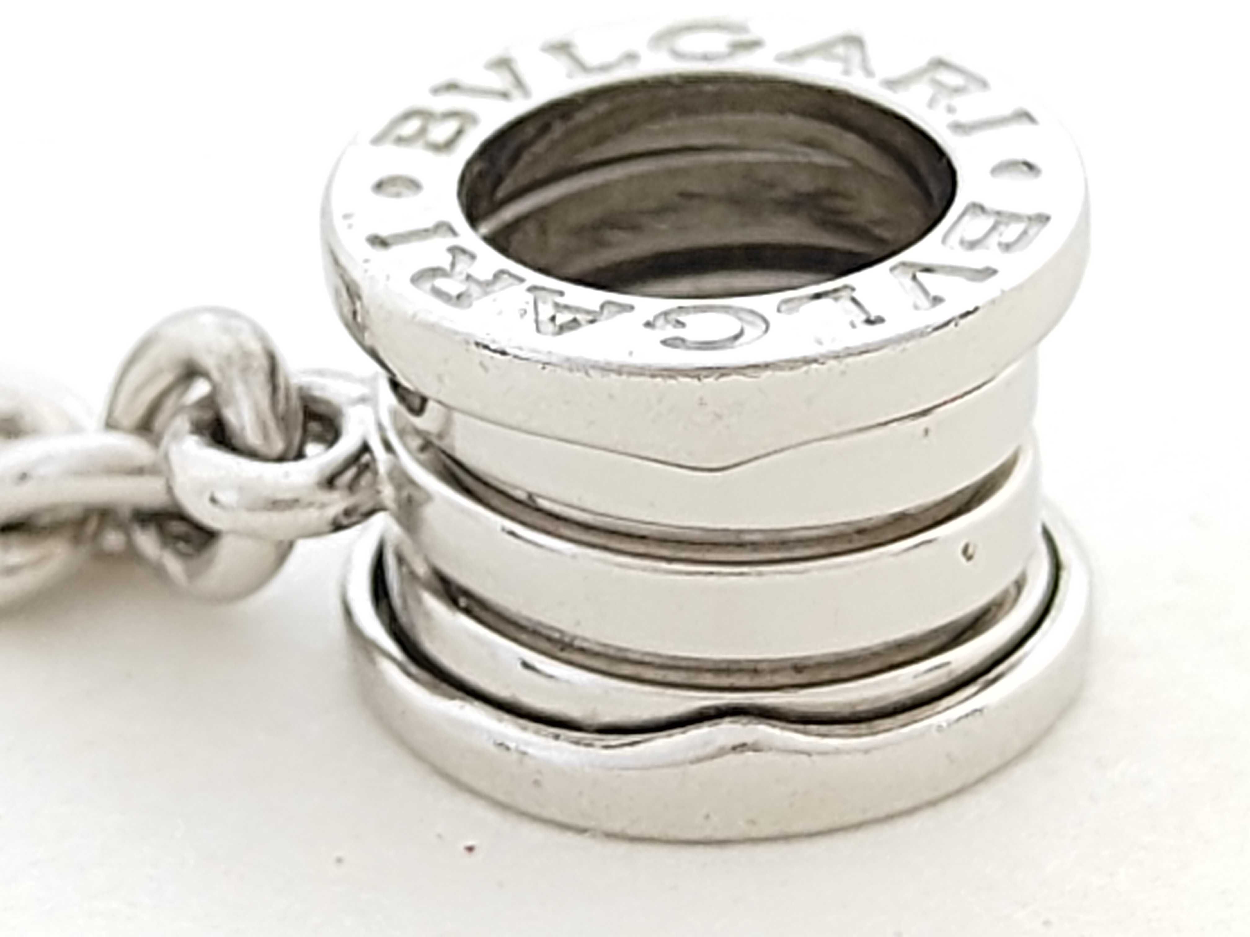 B.Zero1 Bvlgari Bag Charm Bzero1 B.Zero1 Keychain SV925 Silver Key Case/Keychain — view 3