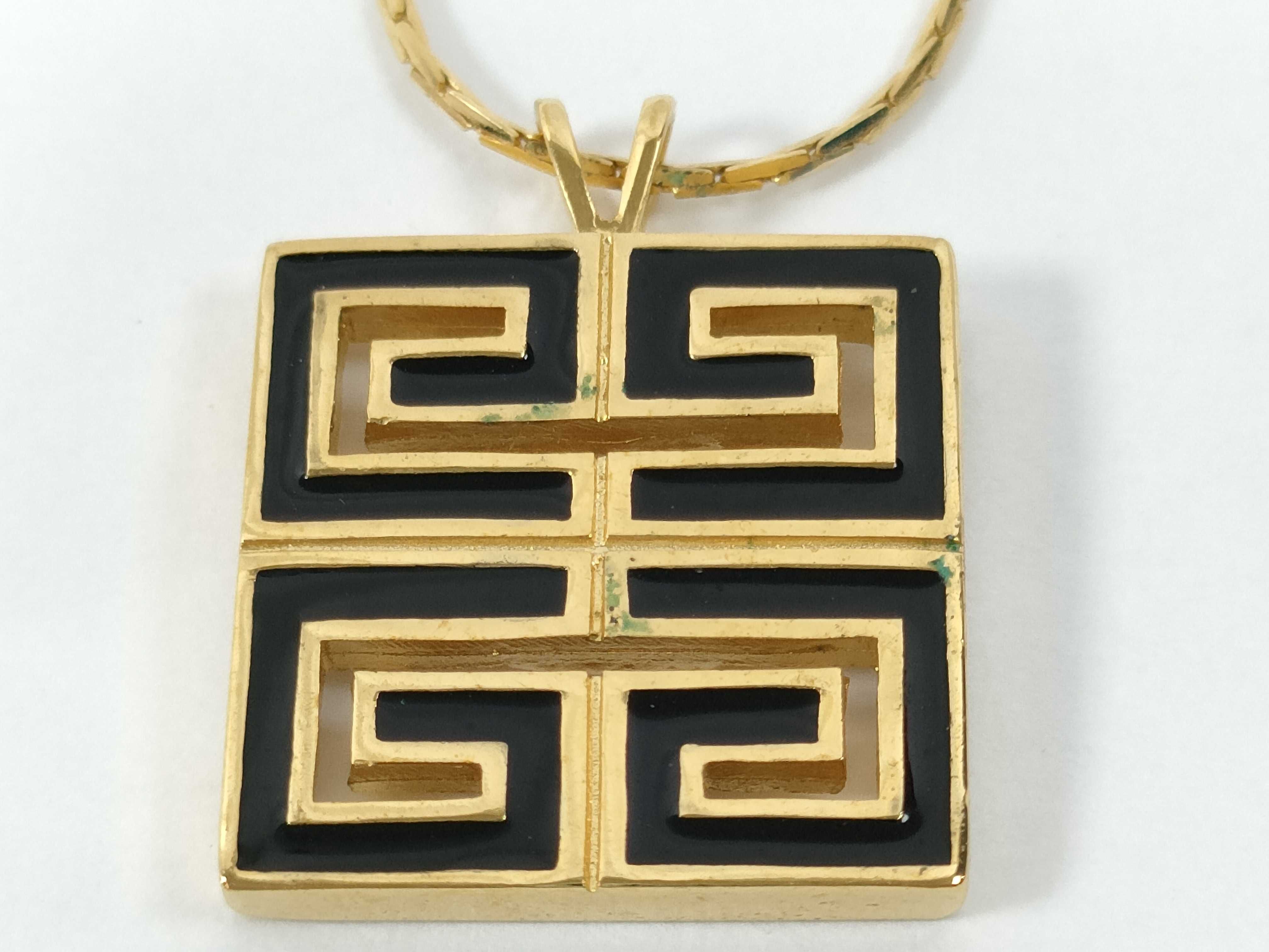 4G Logo Black Gold Necklace — view 2