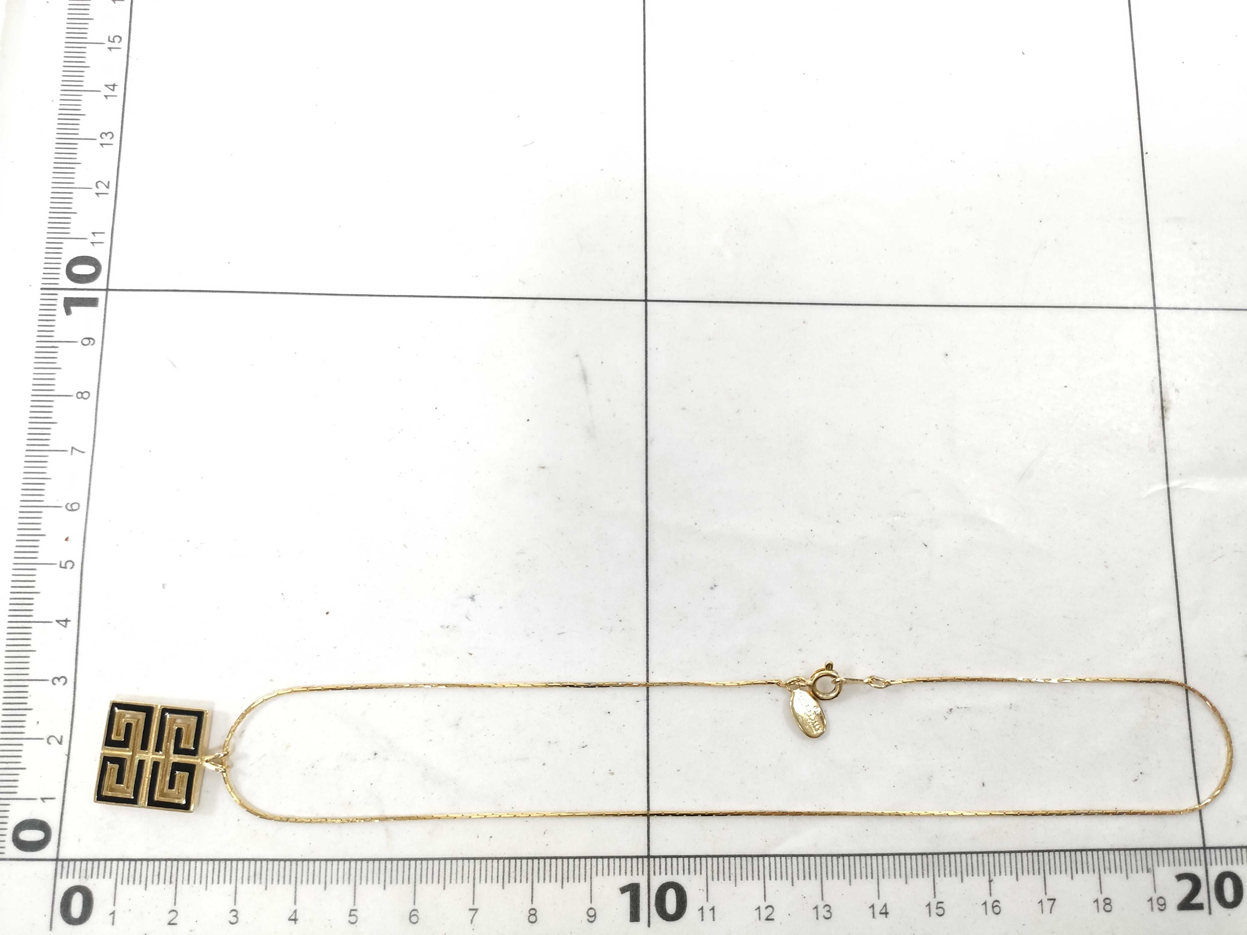 4G Logo Black Gold Necklace — view 9