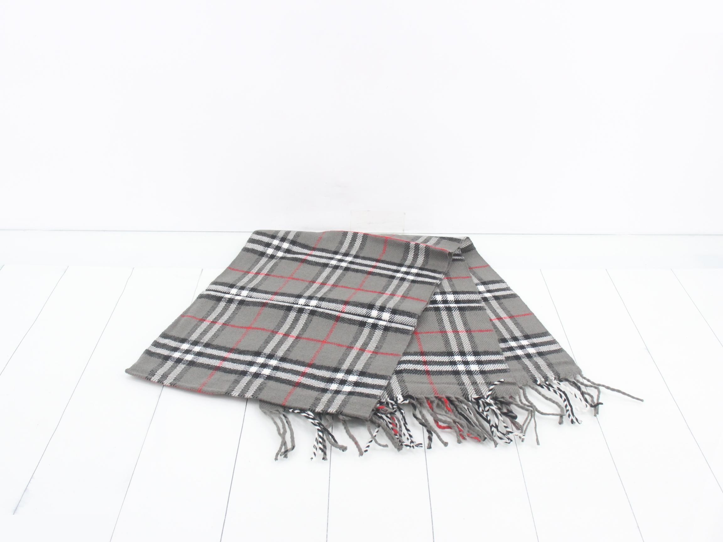 Nova Check Scarf, Gray — view 3