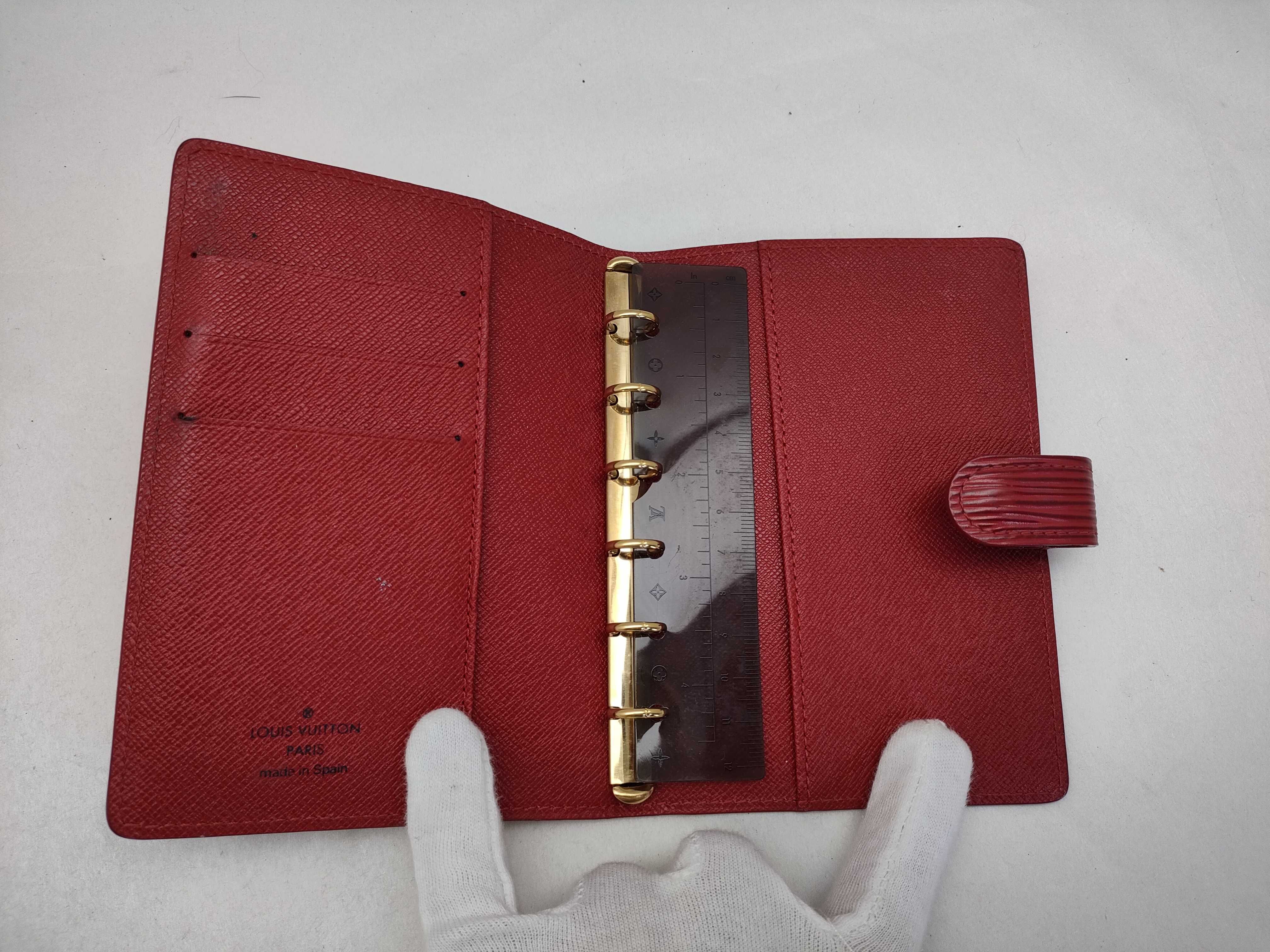Epi Leather Agenda PM Notebook Cover with Ruler — view 7