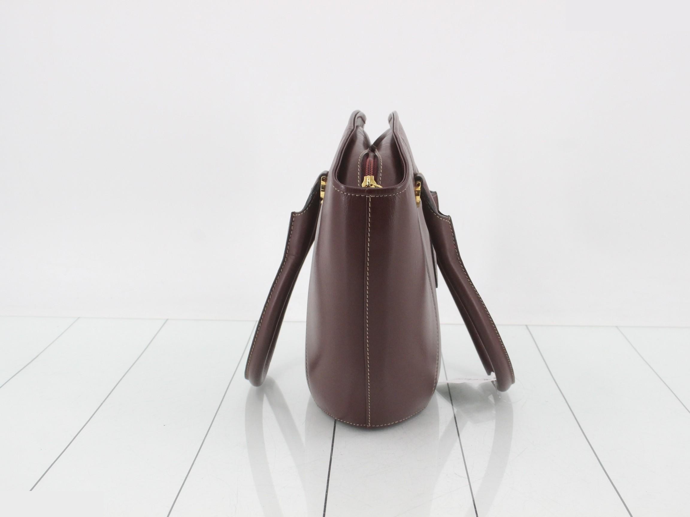 Must Line Handbag, Leather, Bordeaux — view 4