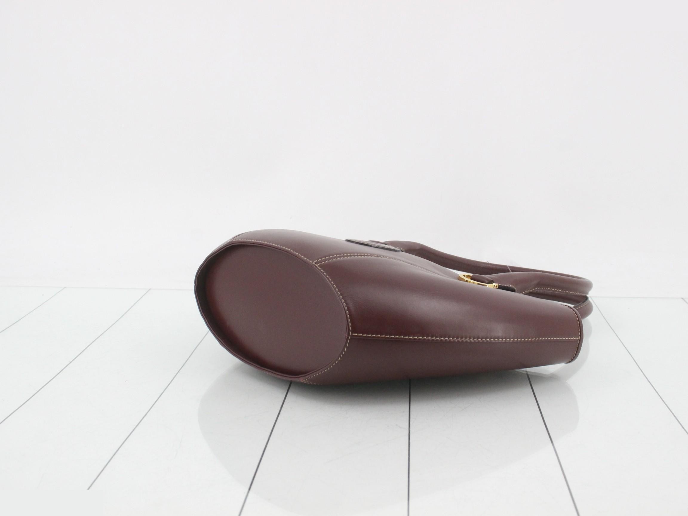 Must Line Handbag, Leather, Bordeaux — view 6