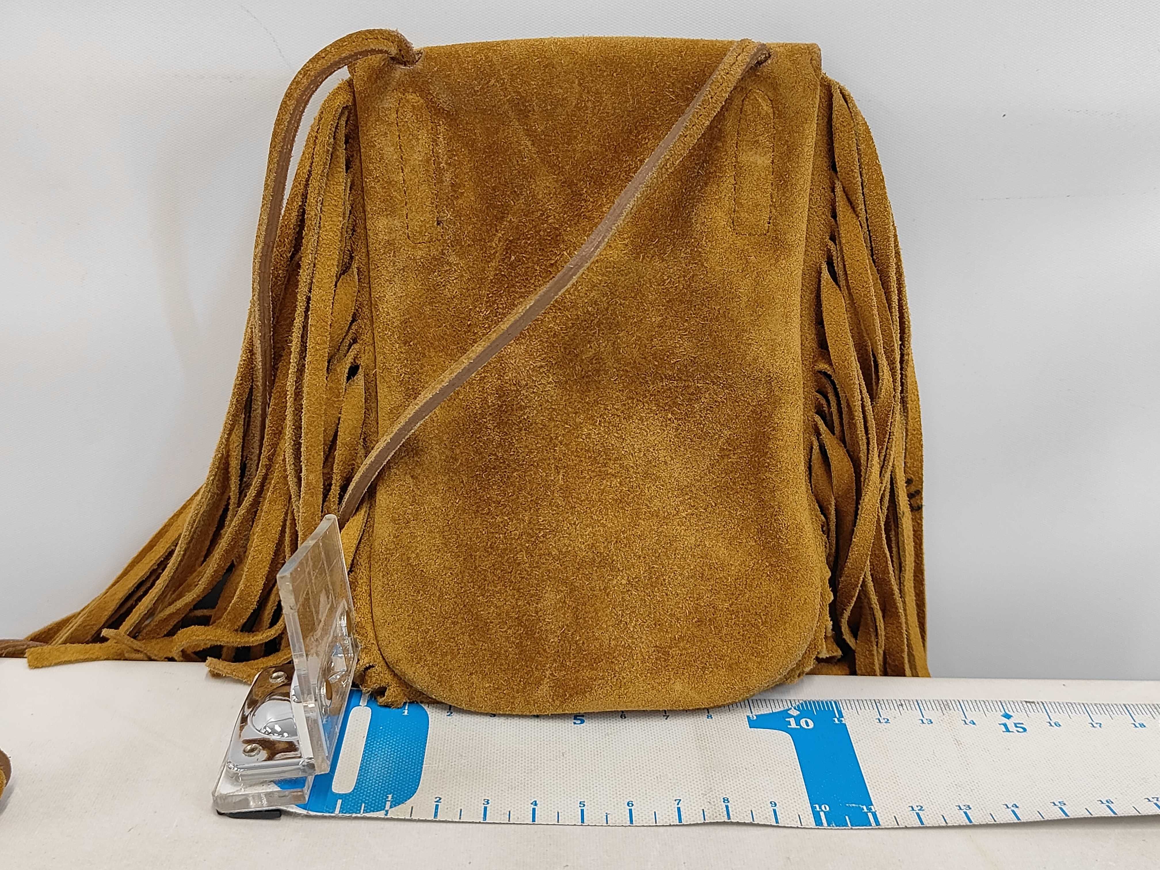 fringe shoulder bag — view 2